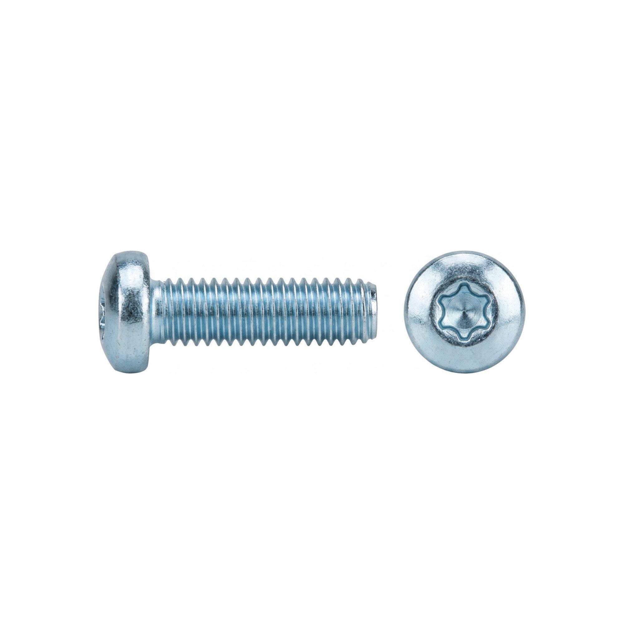 Contorion Schraube DIN 7500 Form CE Gewindefurchende Linsenkopfschraube VG M6x8 Stahl gal