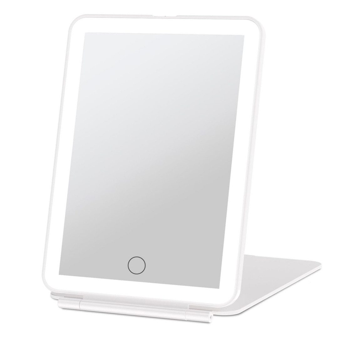 OKWISH Spiegel Tischspiegel Wiederaufladbarer Tragbarerl Rasierspiegel Bele günstig online kaufen