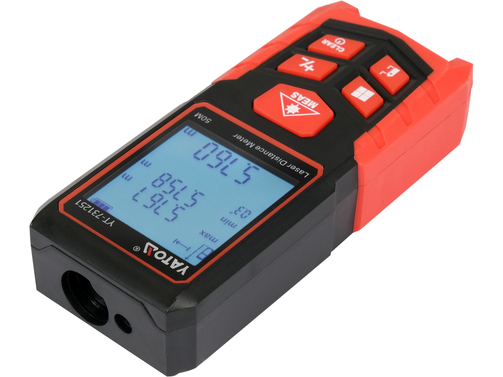 Yato Entfernungsmesser Telemetro laser 50m, misuratore di distanza, (Laser-Entfernungsmesser 50m, Distanzmesser)