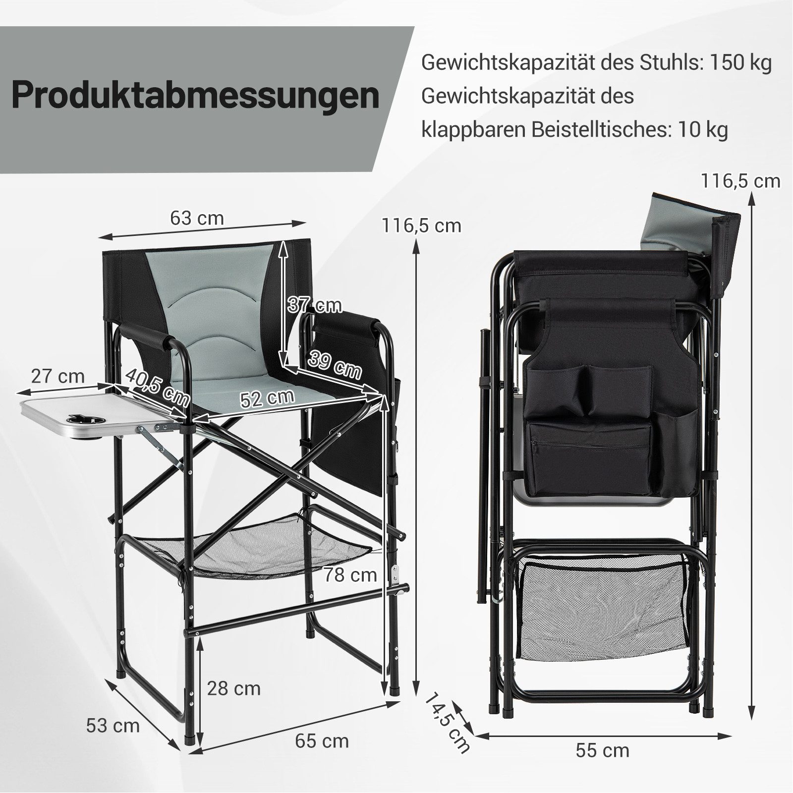 COSTWAY Campingstuhl, Klappstuhl Faltstuhl Angelstuhl, bis günstig online kaufen