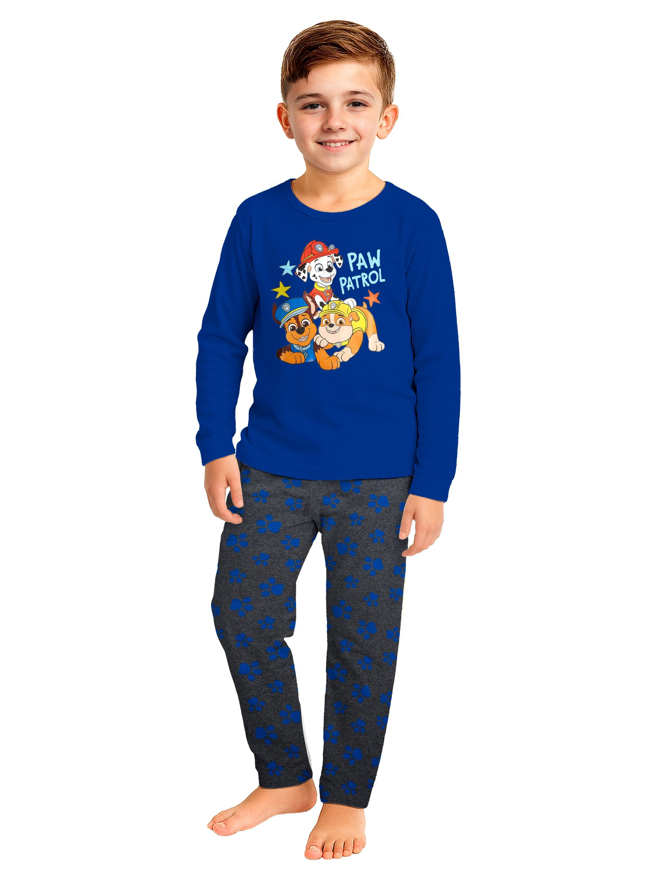 United Labels® Schlafanzug Paw Patrol Schlafanzug PAWS Pyjama Set Langarm Oberteil mit Hose