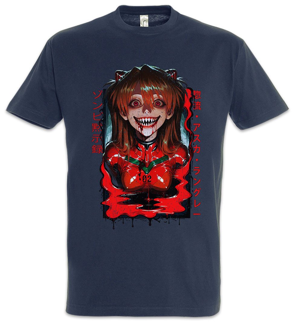 Urban Backwoods Print-Shirt Neon Horror Herren T-Shirt Genesis Nerv Asuka Neon Gendo Evangelion (1-tlg) Anime Shinji Ikari Logo