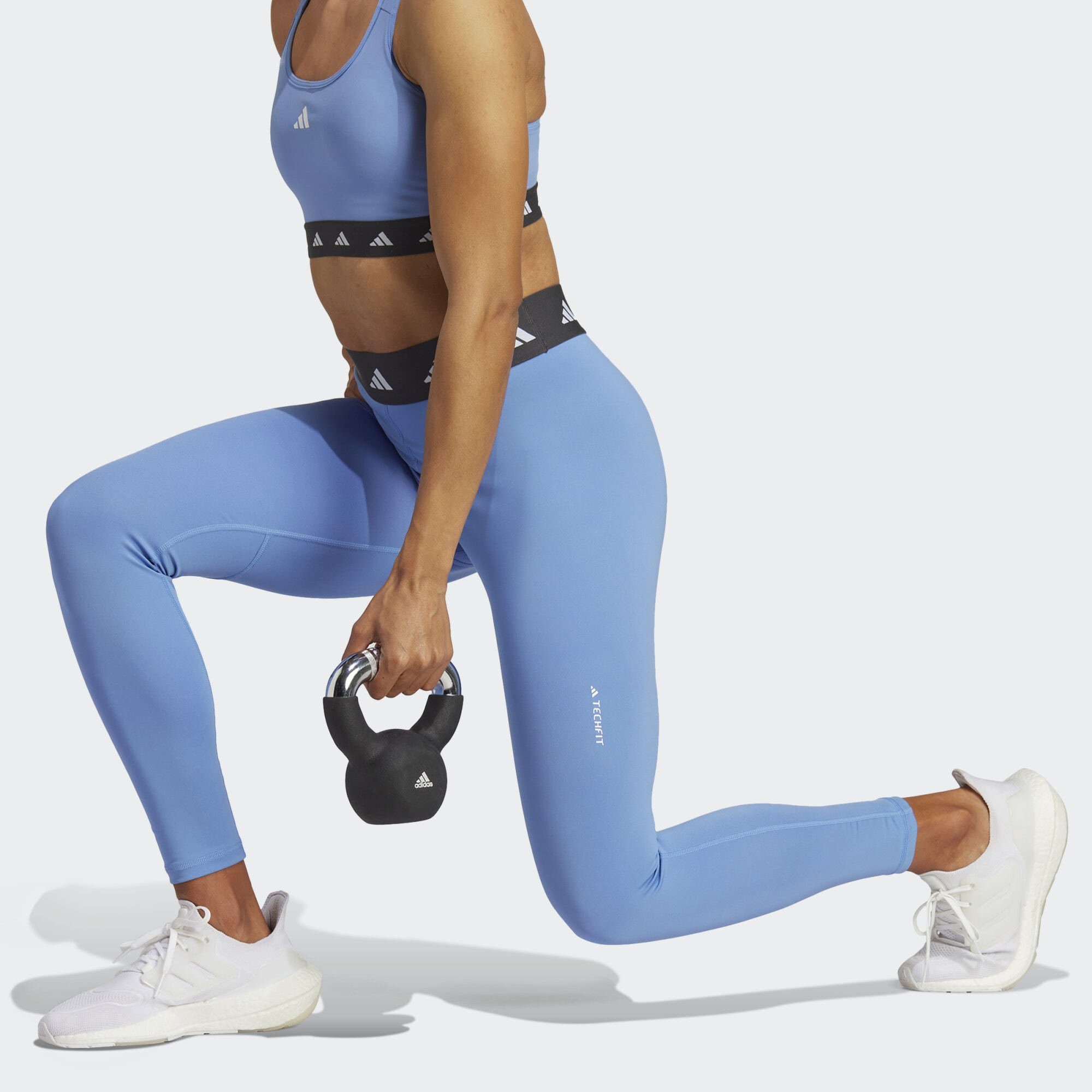 adidas Performance Funktionsleggings TECHFIT 7/8-LEGGINGS Blue Fusion / Carbon