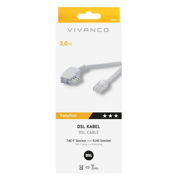 Vivanco LAN-Kabel, Netzwerkkabel, LAN Kabel RJ-45 (300 cm)