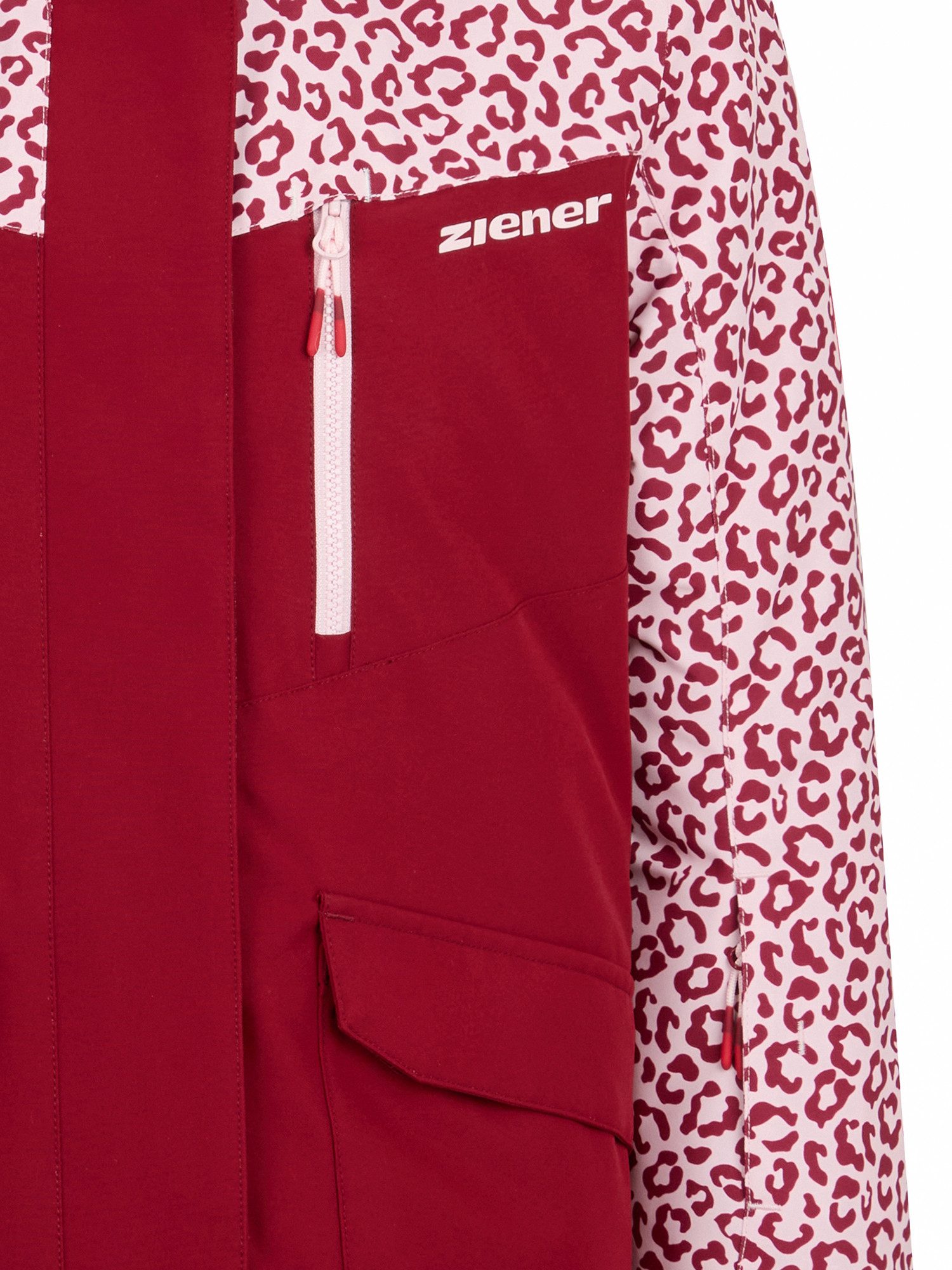 Ziener Skijacke AKONIA-Z AQUASHIELD® MÄDCHEN wasser- u. winddicht, atmungsaktiv, warm, reflektierende Elemente – Bild 3 von 3