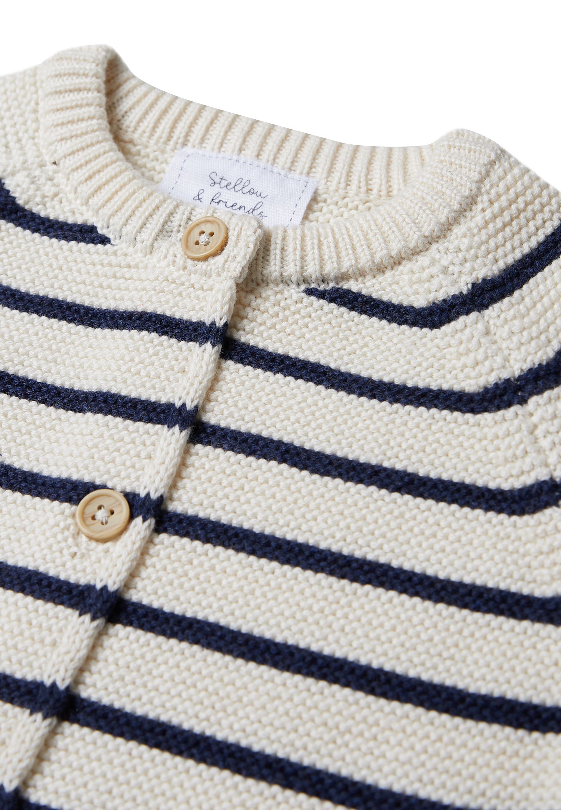 Stellou & friends Strickjacke Gestreifter Gestreifter