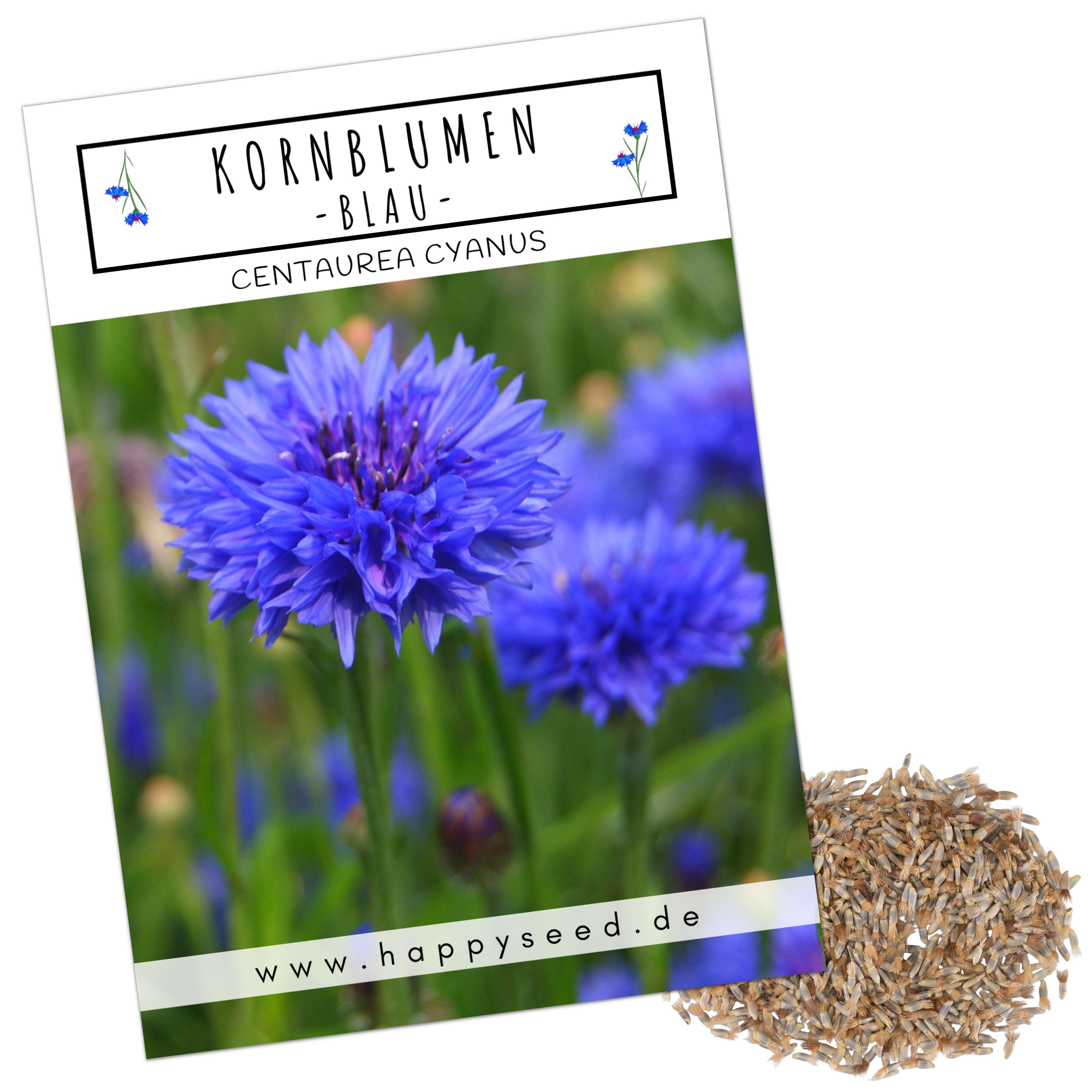 HappySeed Blumensamen Kornblumen Samen (Centaurea cyanus) - Blau, 1000 Korn günstig online kaufen