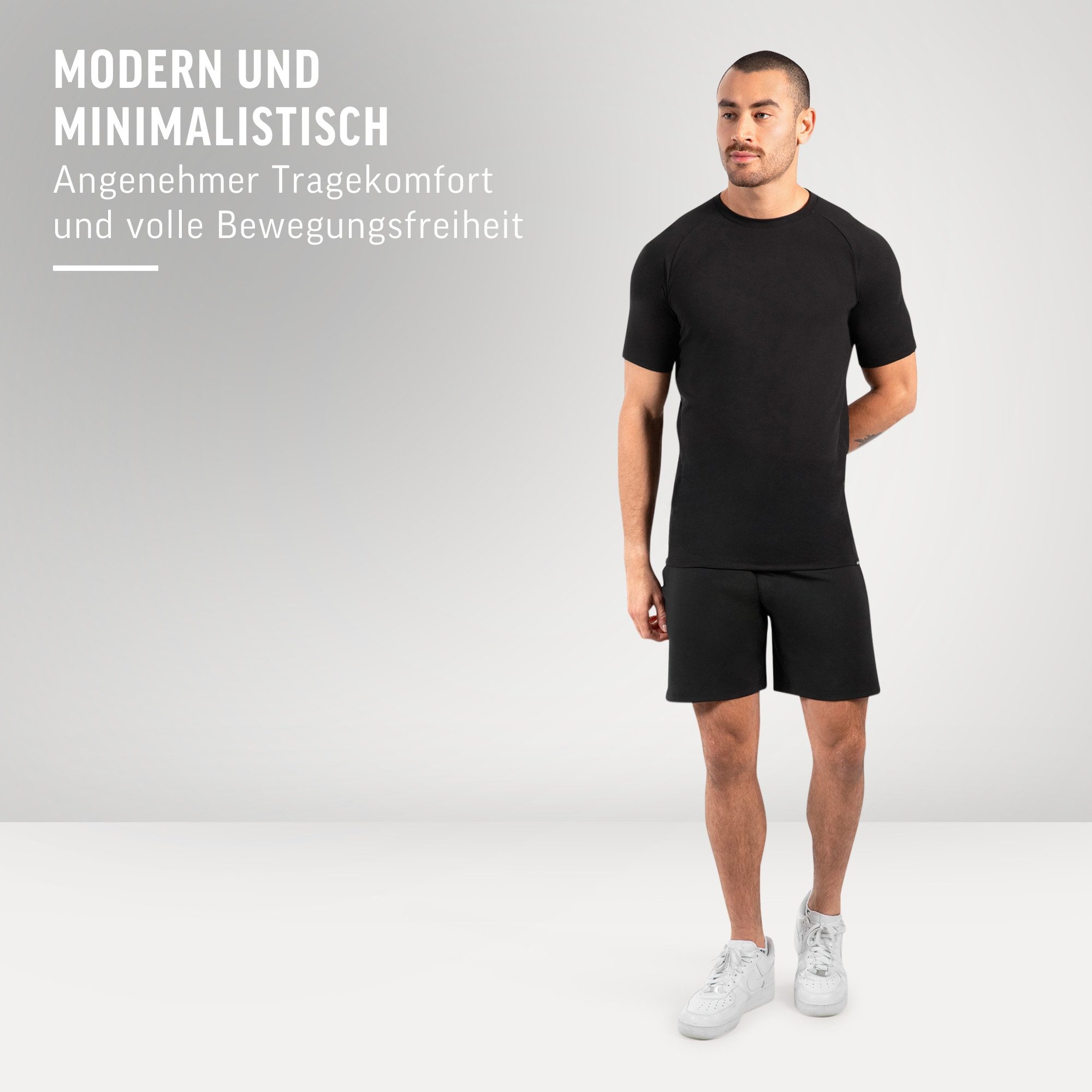 Smilodox Shorts Xion, Bequeme Sportshorts mit 3D Rubber Print, Training Hose elastischer Bund mit Kordelzug Hohe Bewegungsfreiheit Sport Alltag
