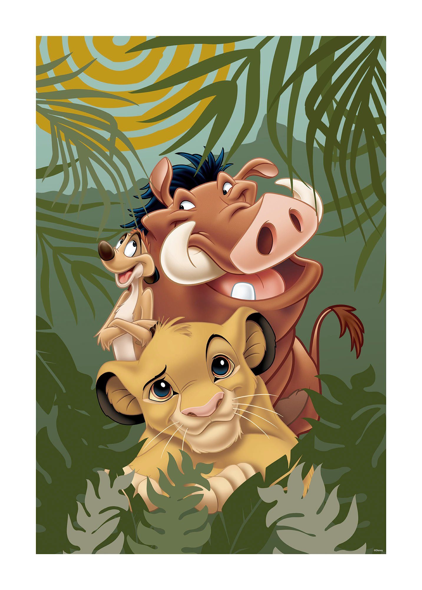 Komar Bild Lion King Carefree Trio, günstig online kaufen