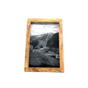 Olivenholz-erleben Bilderrahmen Bilderrahmen aus Olivenholz für Fotos, (1 St), für Fotos in der Größe 20 x 30 cm