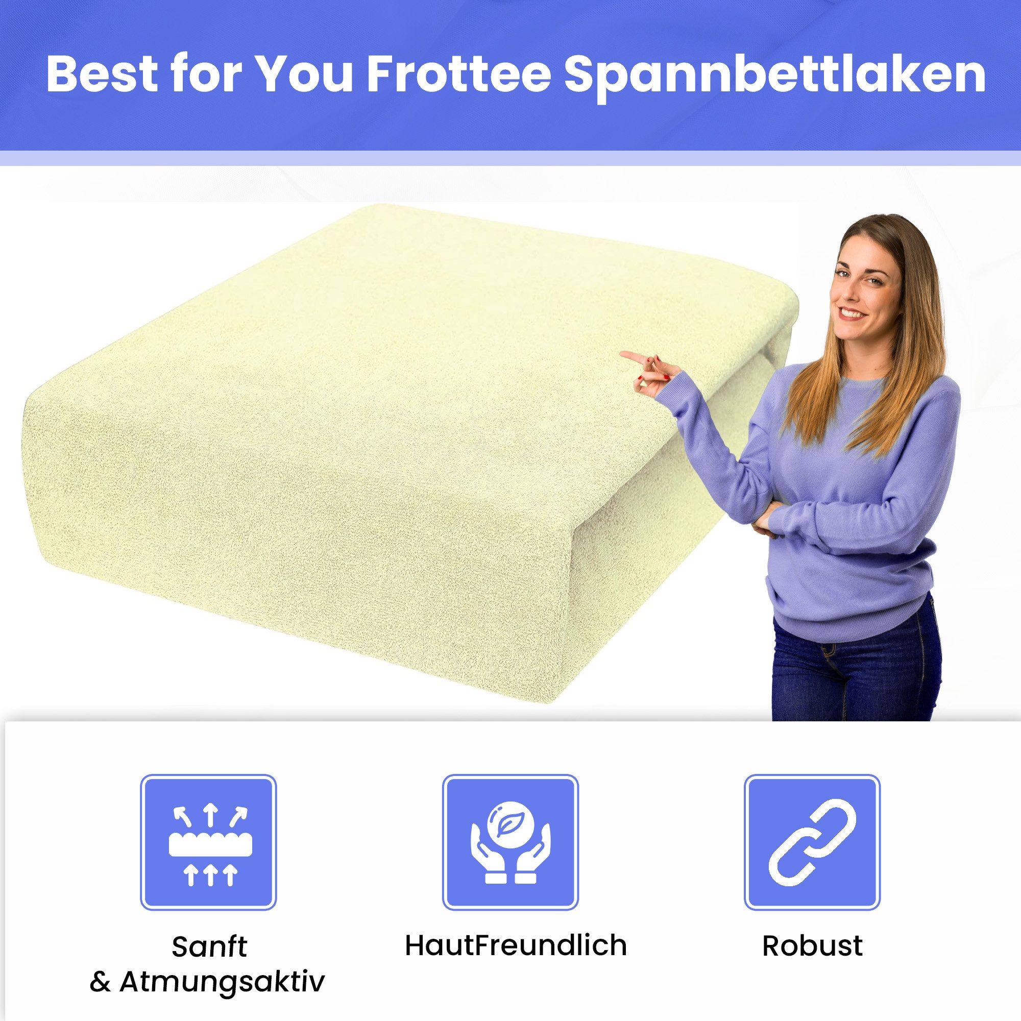 Best for You Spannbettlaken Frotte 60x120 günstig online kaufen