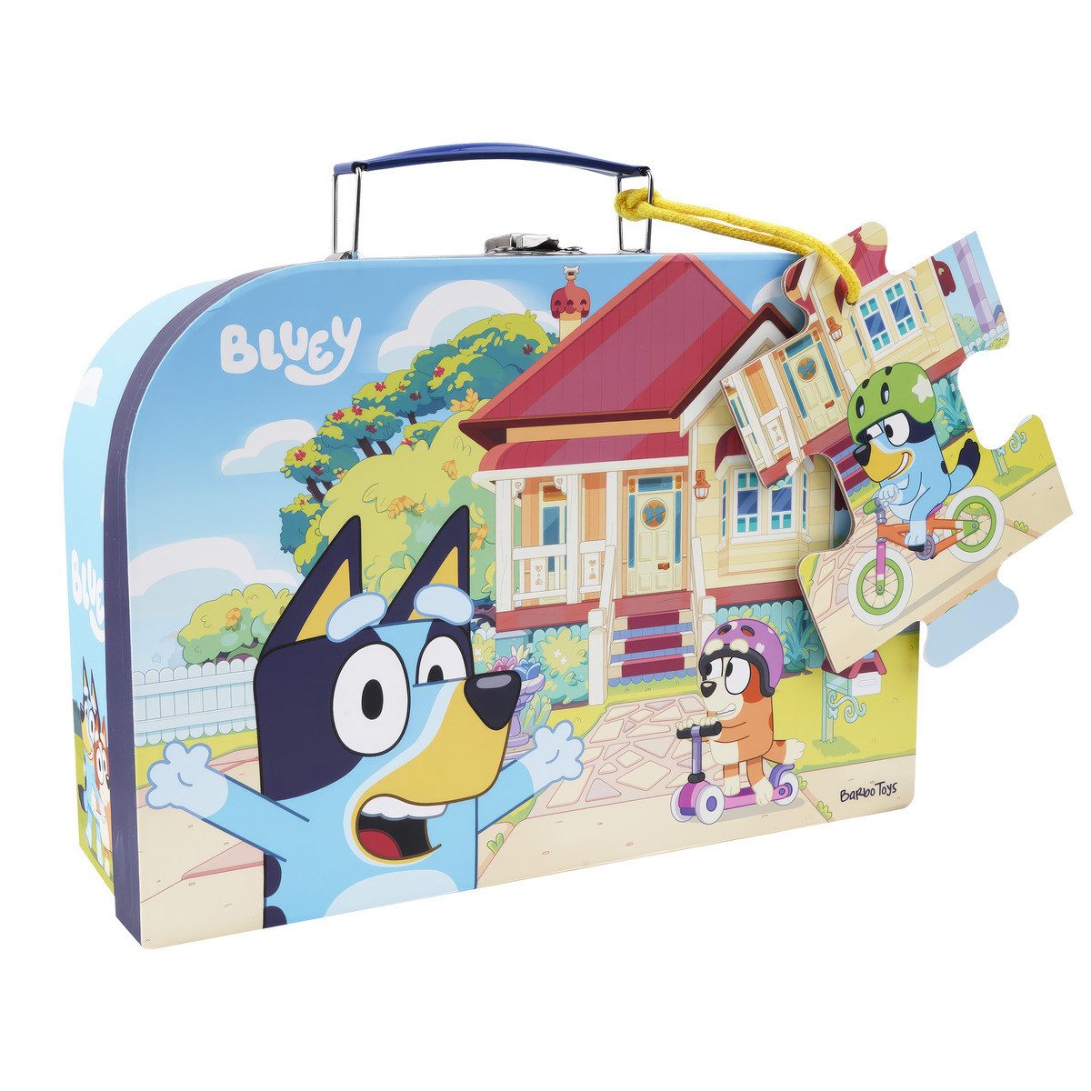 Bluey Puzzle Bluey Koffer mit Puzzle Unisex Kinder, 1 Puzzleteile