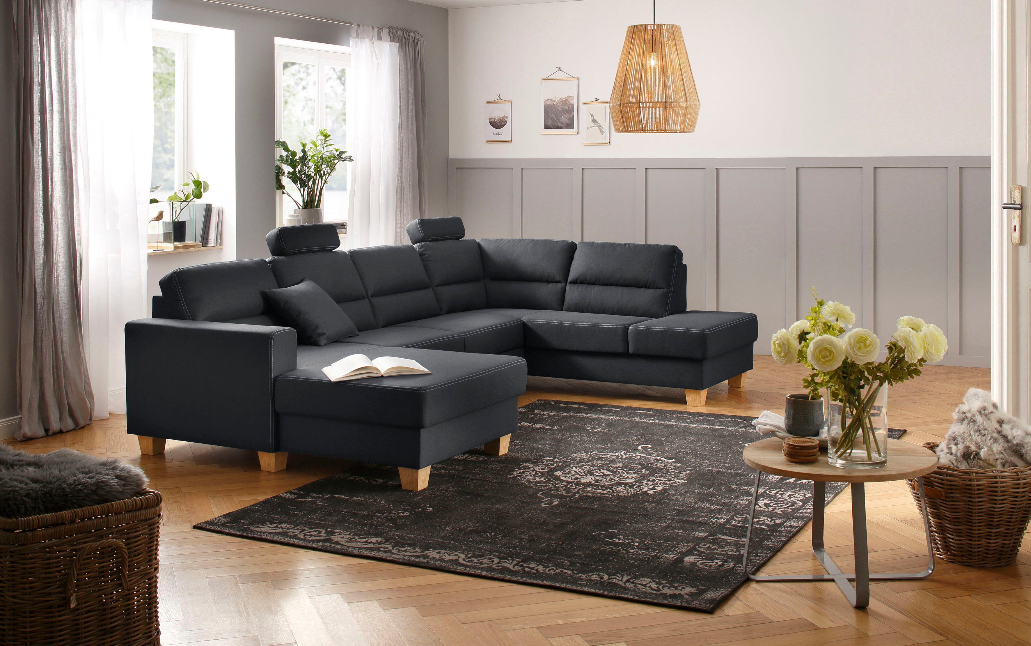 Home affaire Wohnlandschaft Navan, komfortabel mit günstig online kaufen