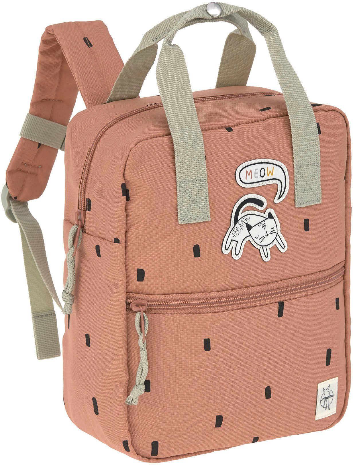 LÄSSIG Kinderrucksack Happy Prints, Caramel Square Mini Backpack