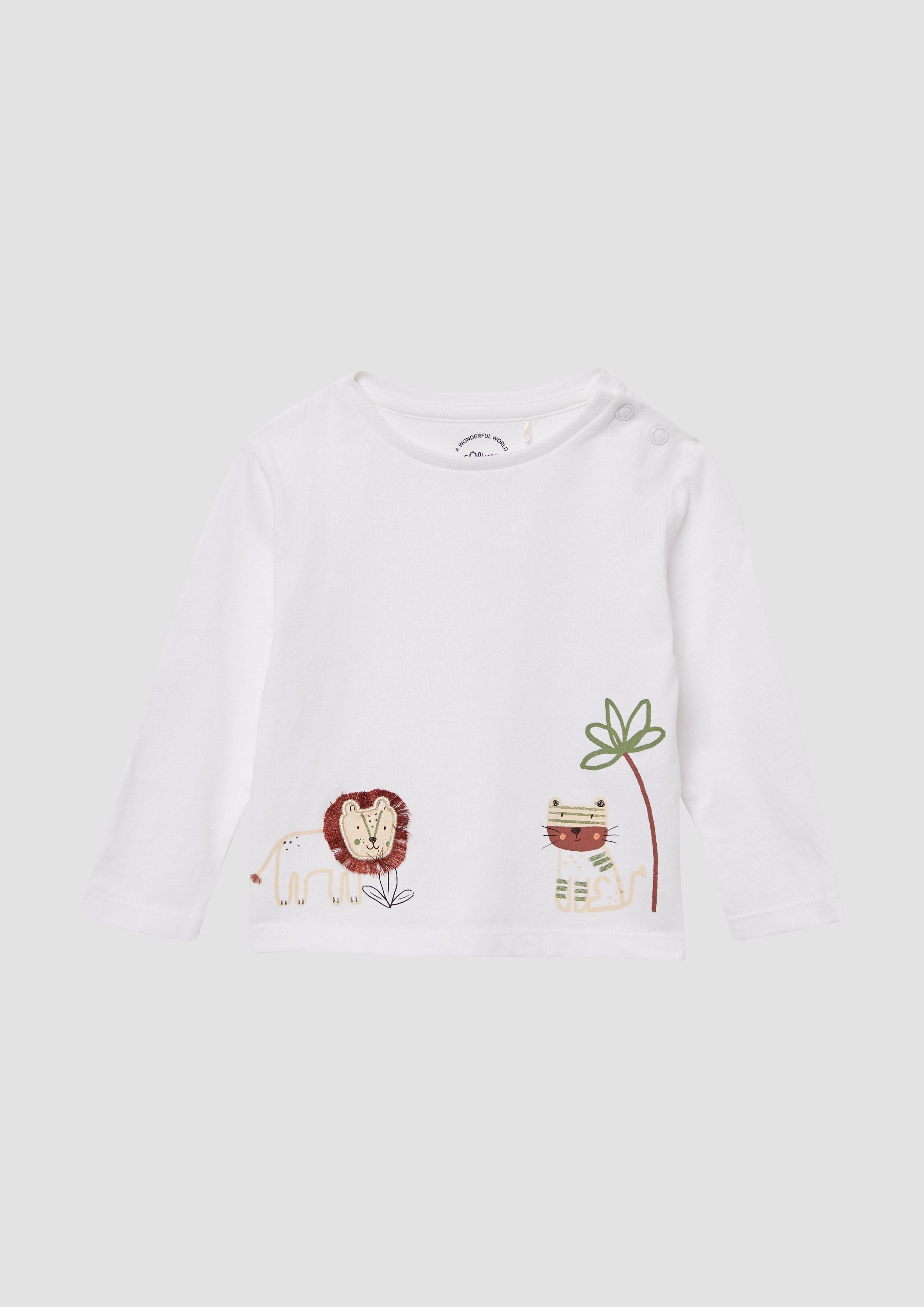 s.Oliver Langarmshirt Longsleeve aus Baumwolle mit günstig online kaufen