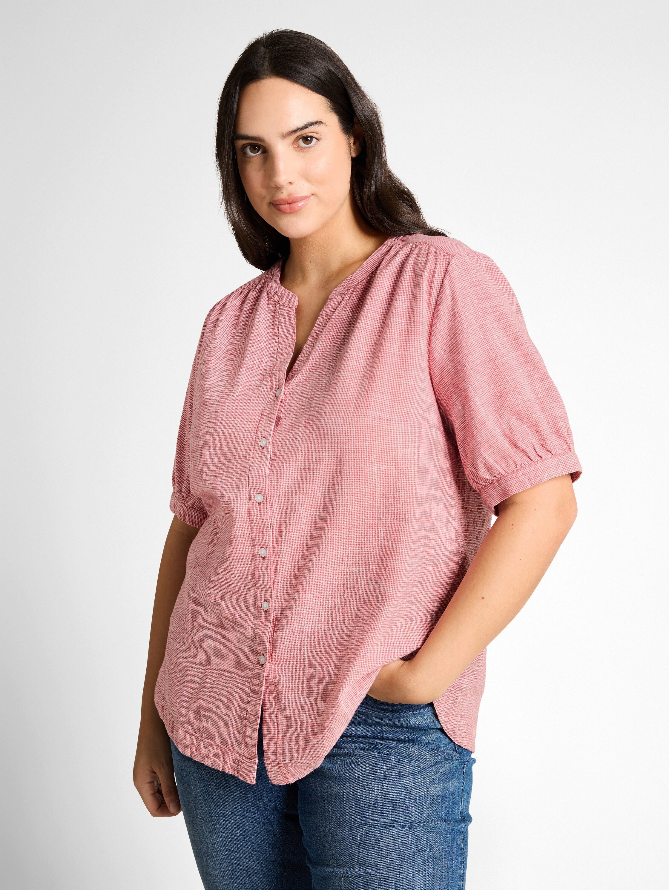 TOM TAILOR PLUS Klassische Bluse mit Muster