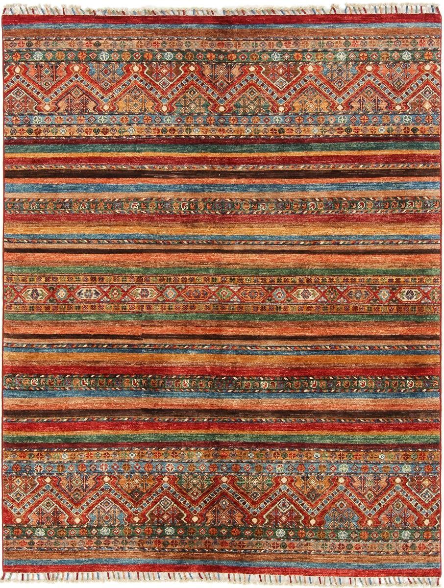 Orientteppich Arijana Shaal 153x195 Handgeknüpfter Orientteppich, Nain Trading, rechteckig, Höhe: 5 mm