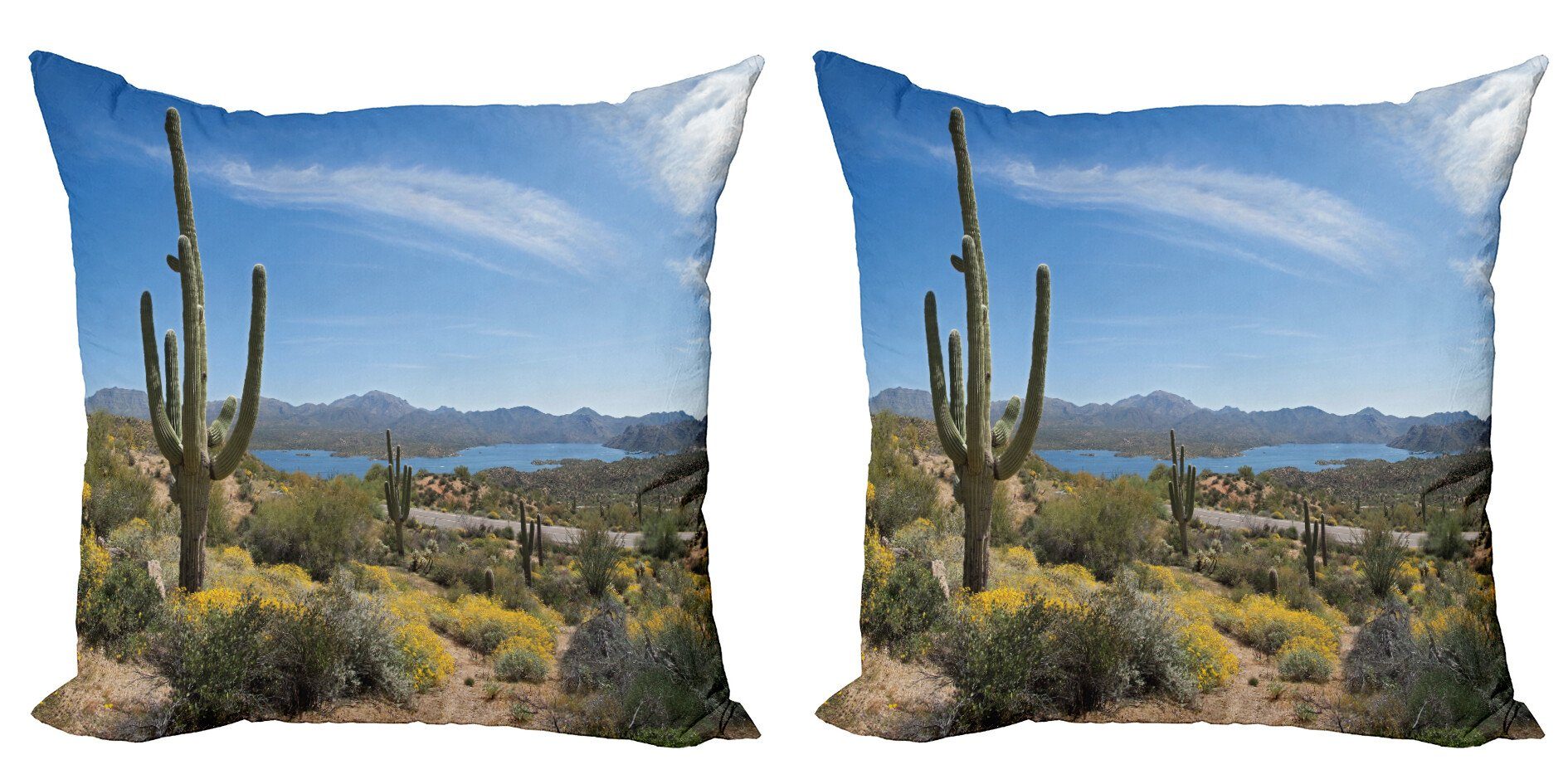 Kissenbezüge Modern Accent Doppelseitiger Digitaldruck, Tal Stück), auf das Cactus Abakuhaus Natur (2
