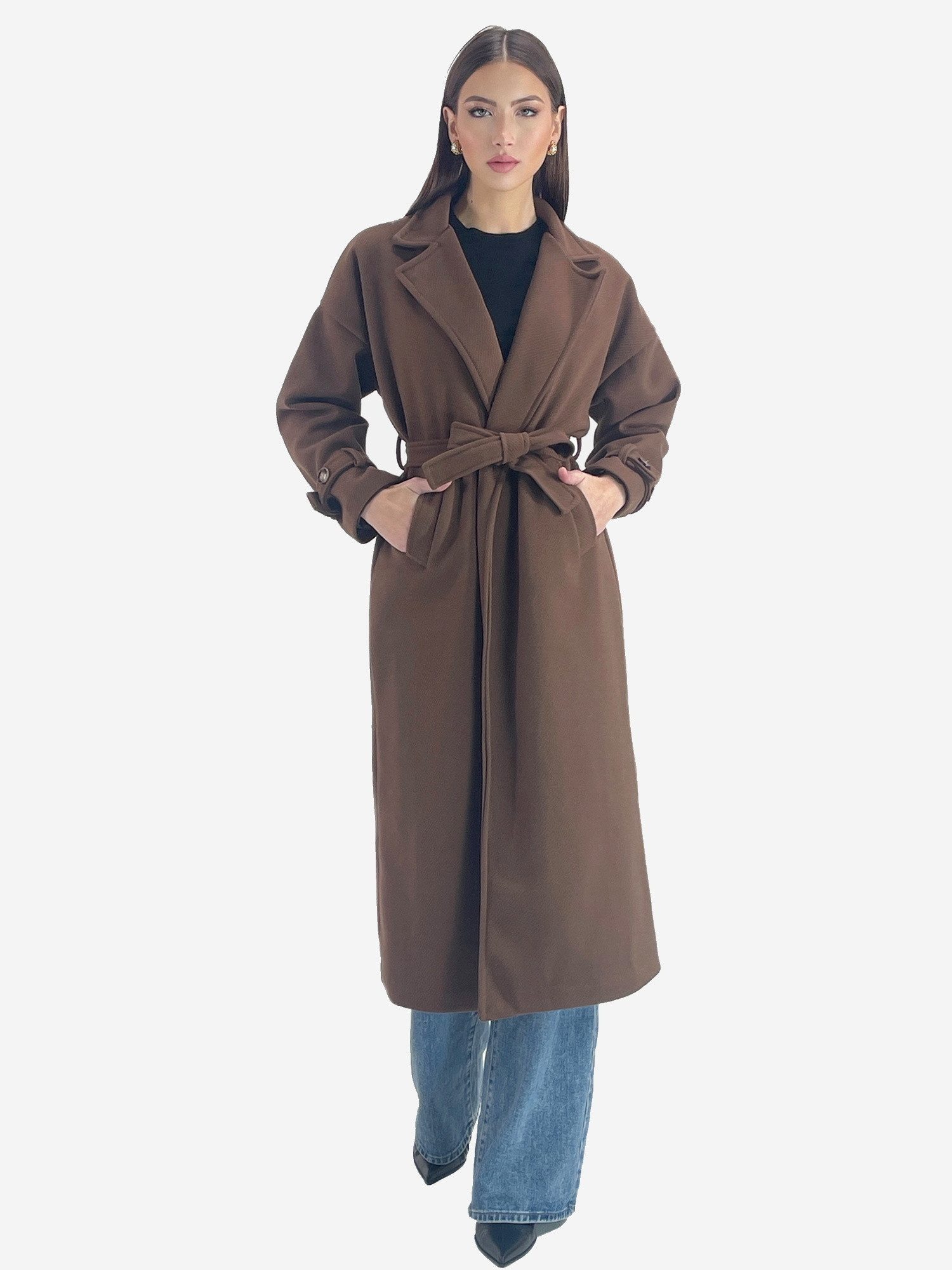 Elara Fellimitatmantel Kunstfellmantel