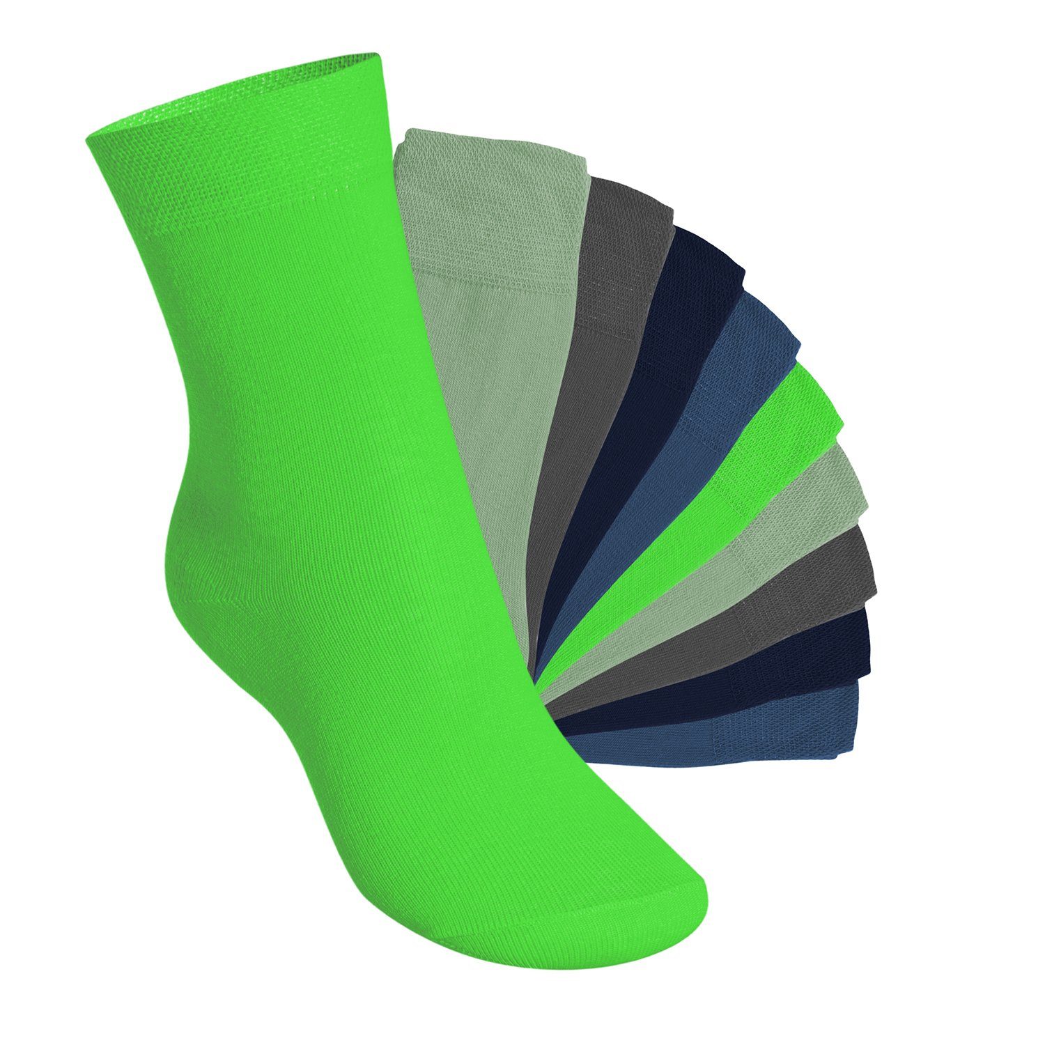 Basicsocken (10 Jungen Mädchen Kinder Paar) & Colours Cool Footstar Socken Everyday! für