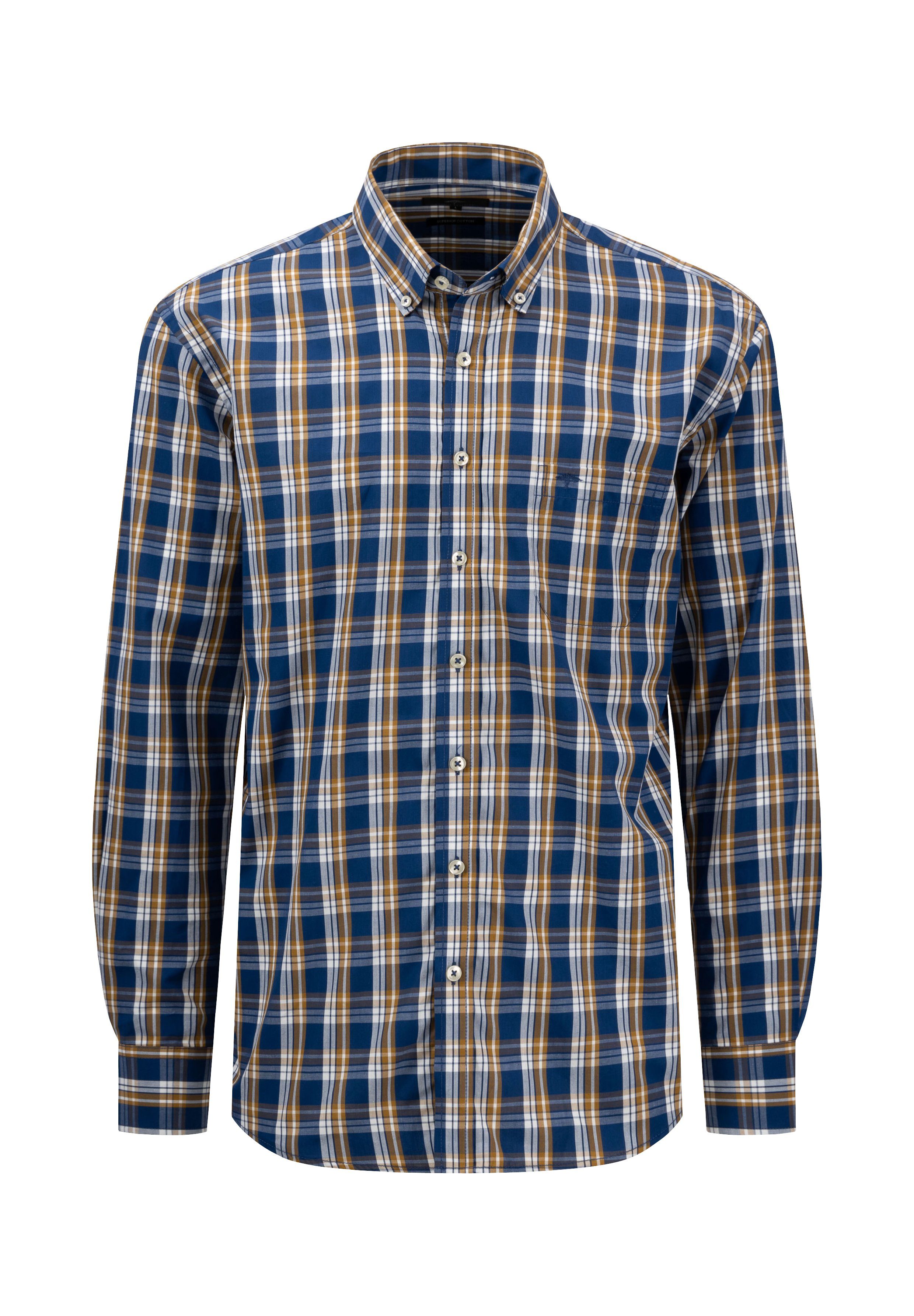 FYNCH-HATTON Langarmhemd mit Button-down-Kragen