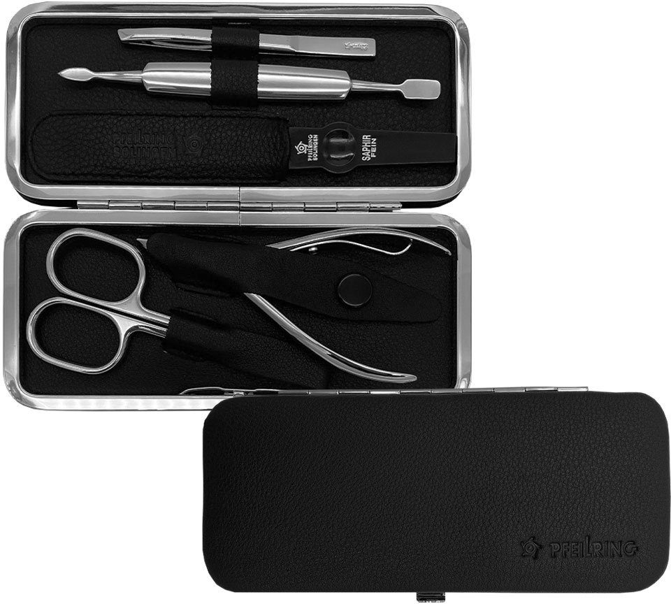 PFEILRING Maniküre-Etui, 5 tlg., Nappaleder