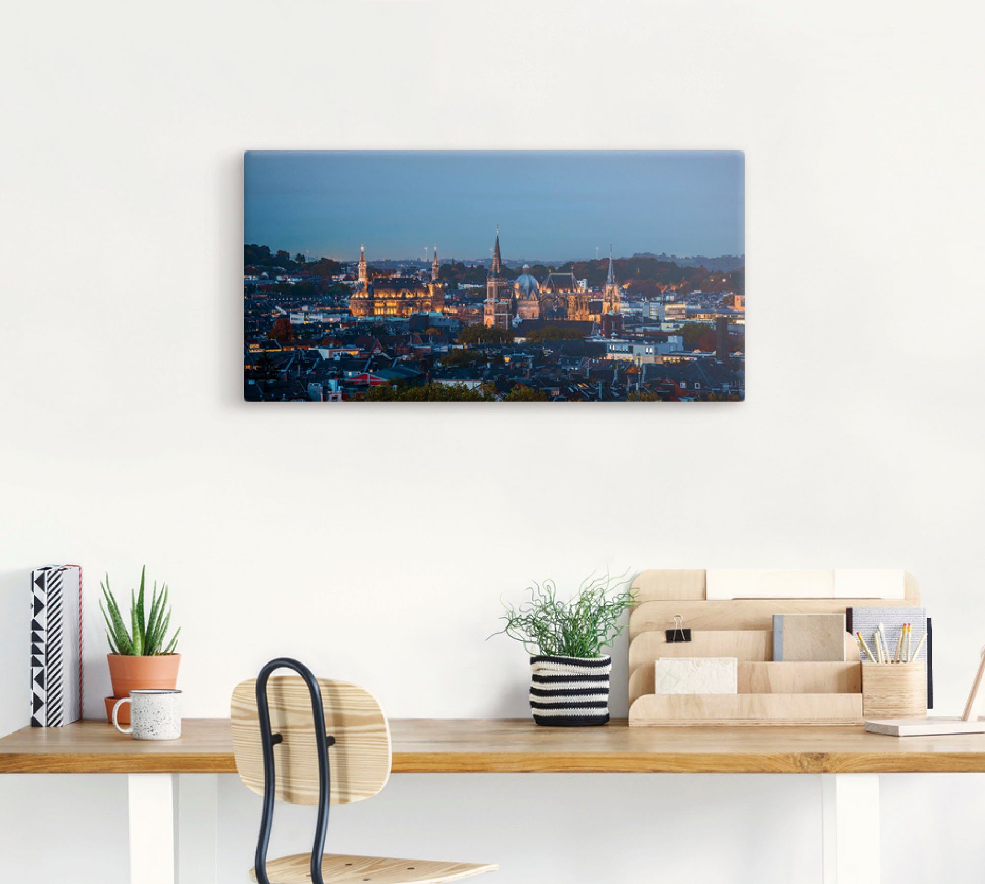 Artland Wandbild »Aachen Skyline II«, Deutschland (1 Stück), in vielen Größen & Produktarten - Alubild / Outdoorbild für den Außenbereich, Leinwandbild, Poster, Wandaufkleber / Wandtattoo auch für Badezimmer geeignet-HomeTrends