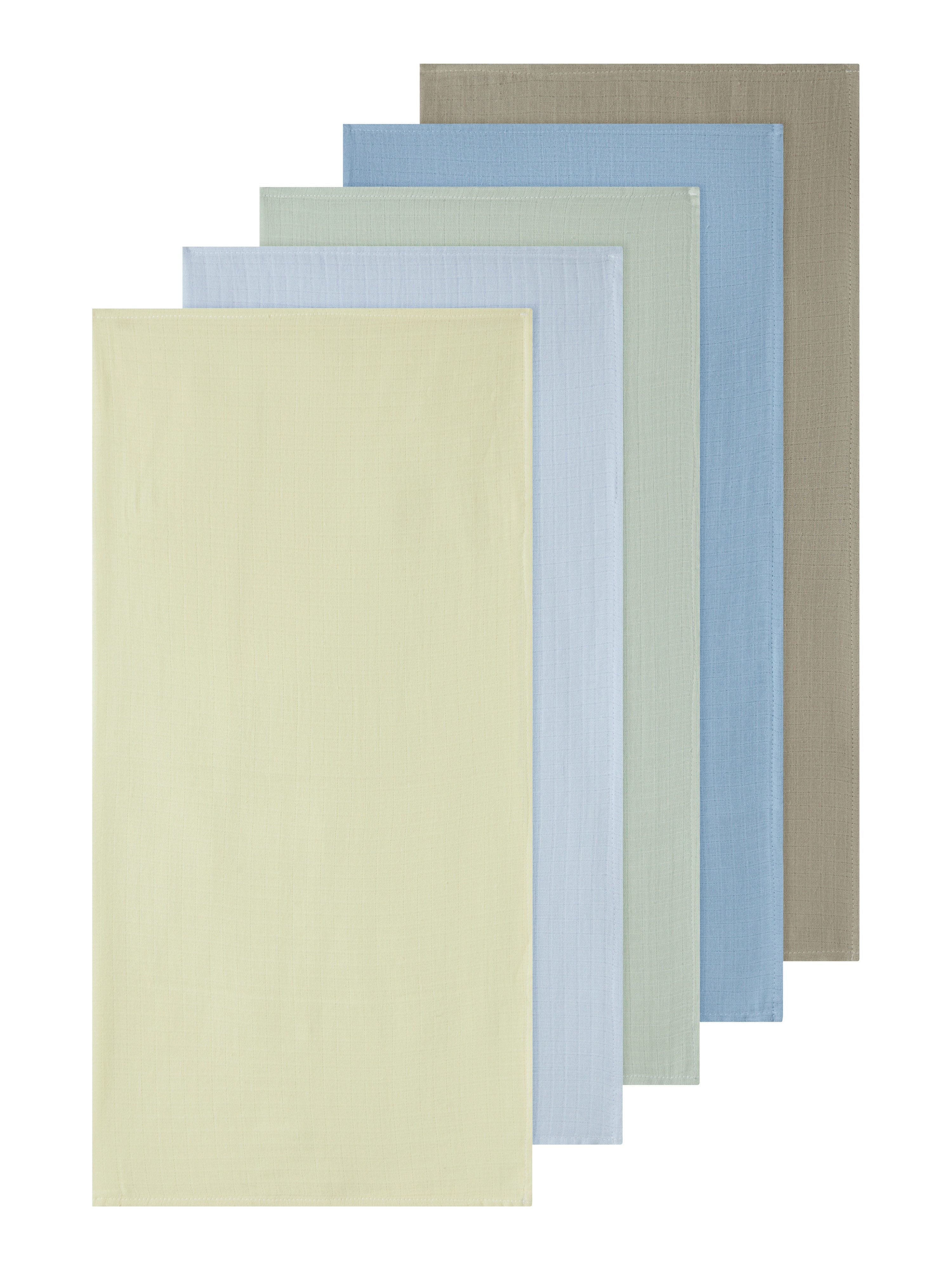 Name It Multifunktionstuch NBNOHAPPY 5P NAPPIES LNOOS, (5-St), aus Baumwolle, bequeme Passform, im 5er-Pack