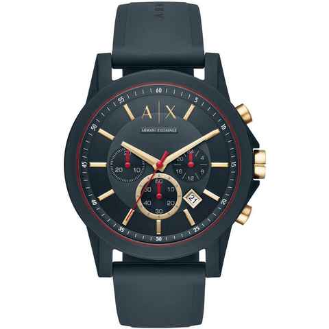 ARMANI EXCHANGE Chronograph AX1335, Quarzuhr, Armbanduhr, Herrenuhr, Stoppfunktion, 12/24-Std.-Anzeige