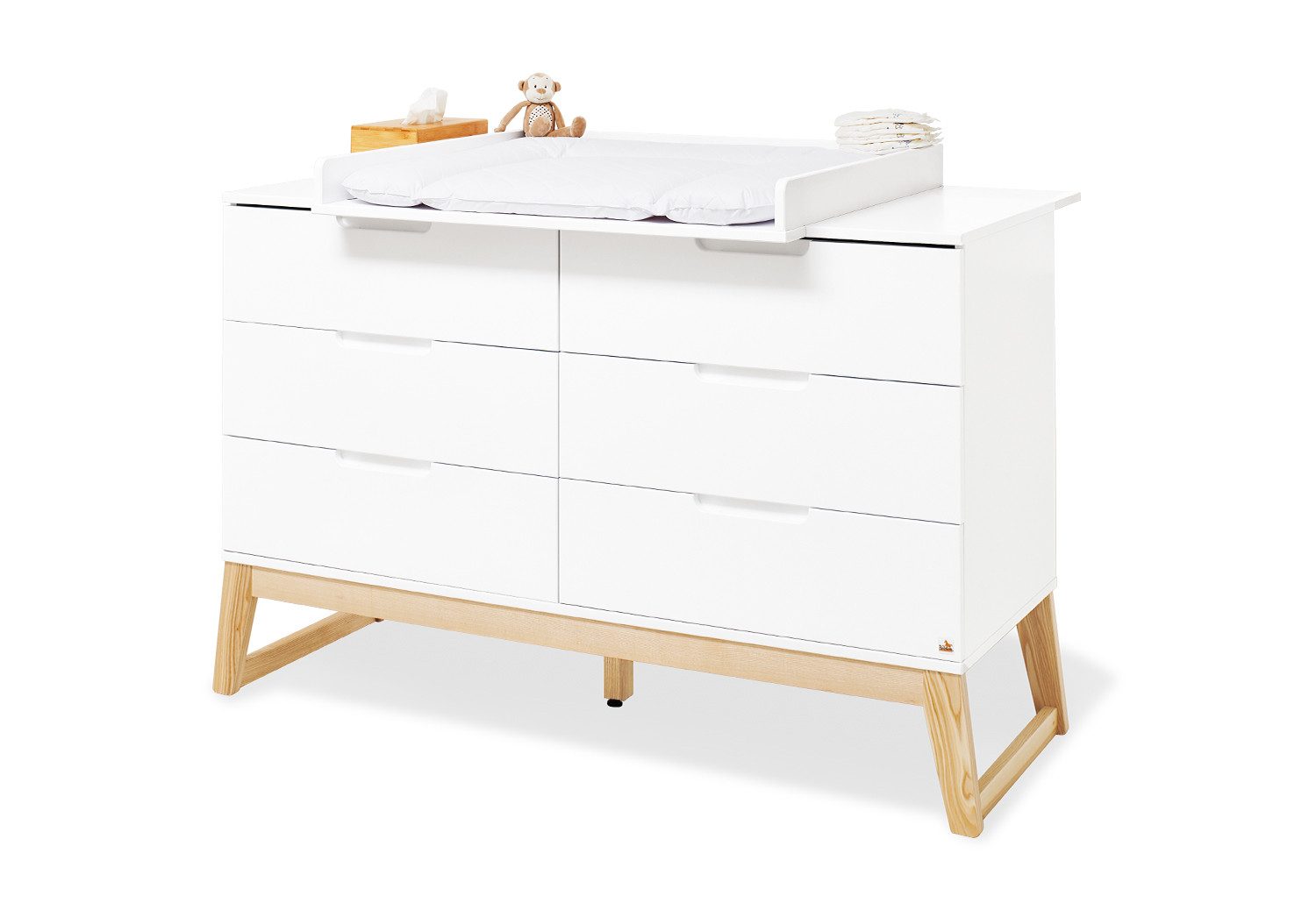 Pinolino® Wickelkommode Wickelkommode 'Bridge' extrabreit