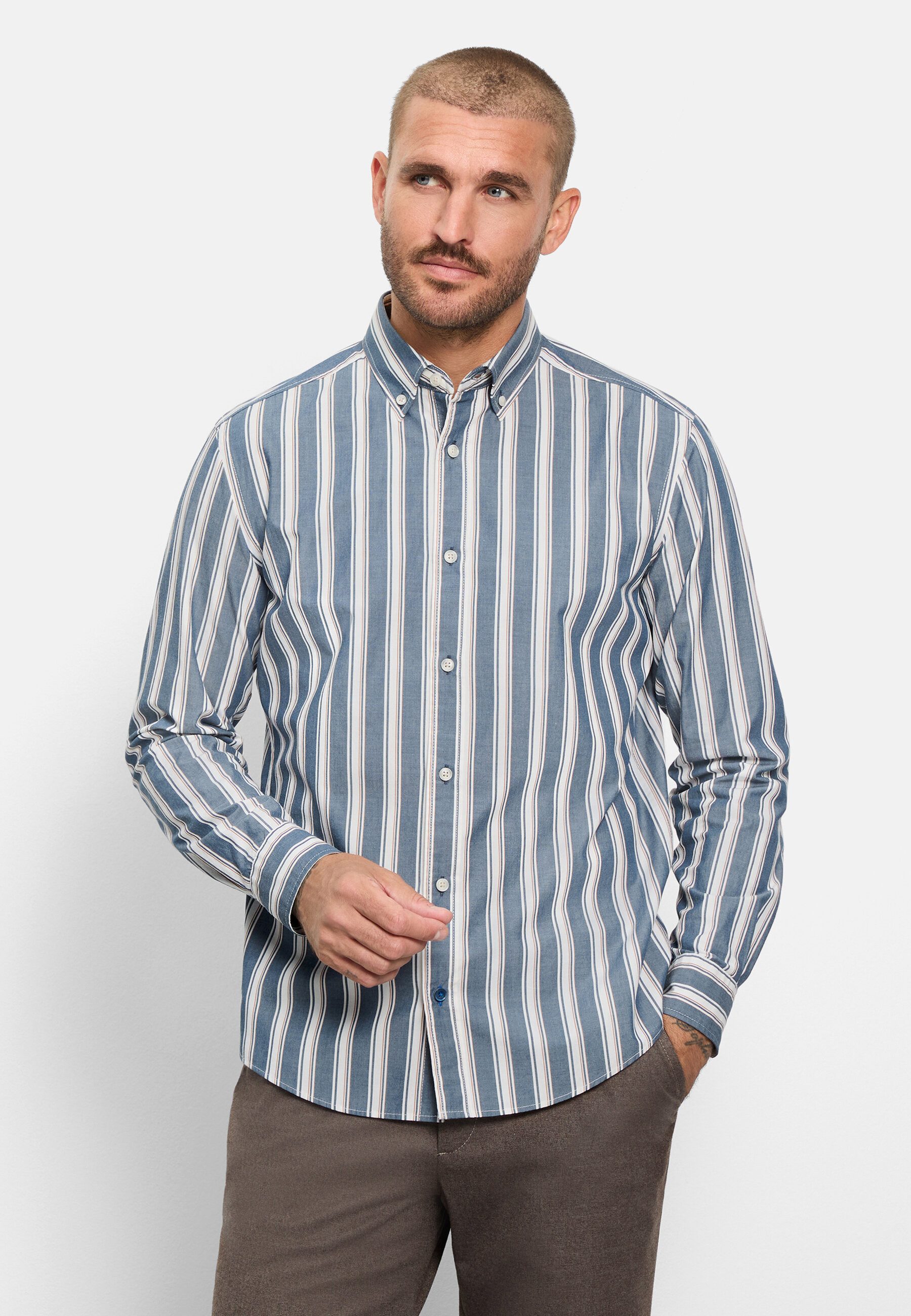 Langarmhemd OLYMP Casual, regular fit, Button-down