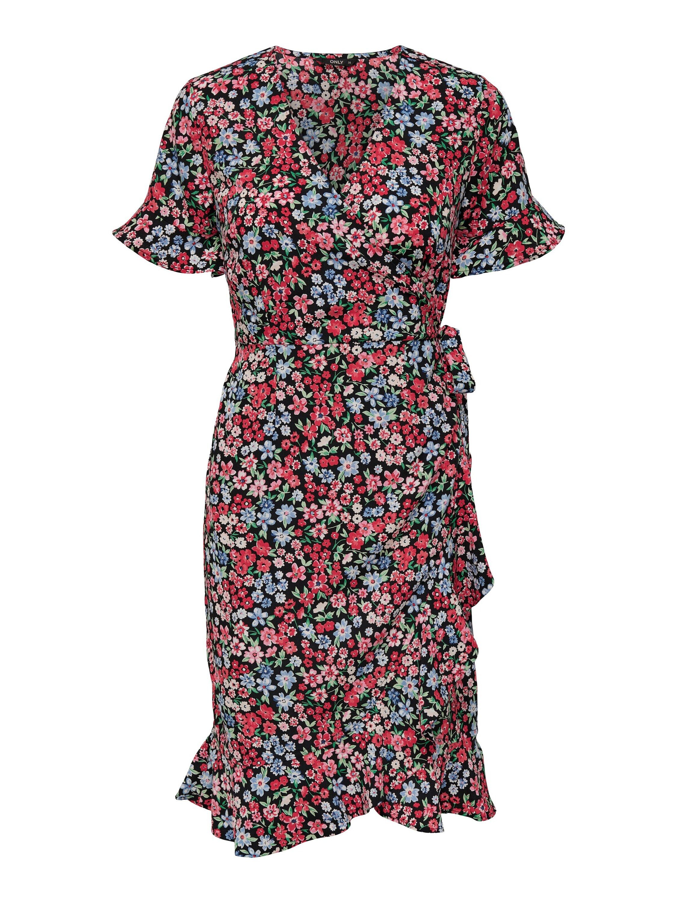 ONLY Midikleid Olivia (1-tlg) Wickel-Design