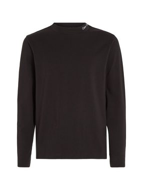 Calvin Klein Langarmshirt LOGO MOCK NECK LS T-SHIRT