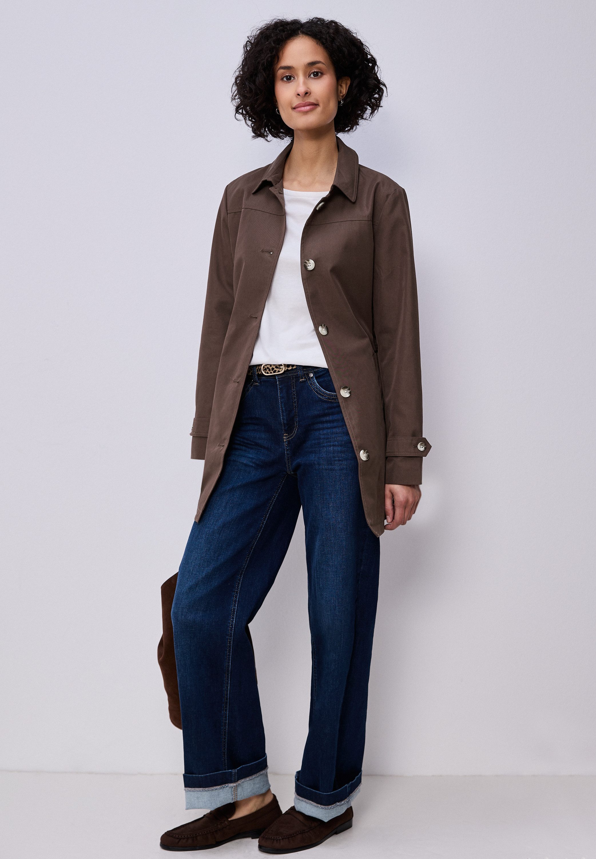 STREET ONE Outdoorjacke im soften Baumwoll-Mix