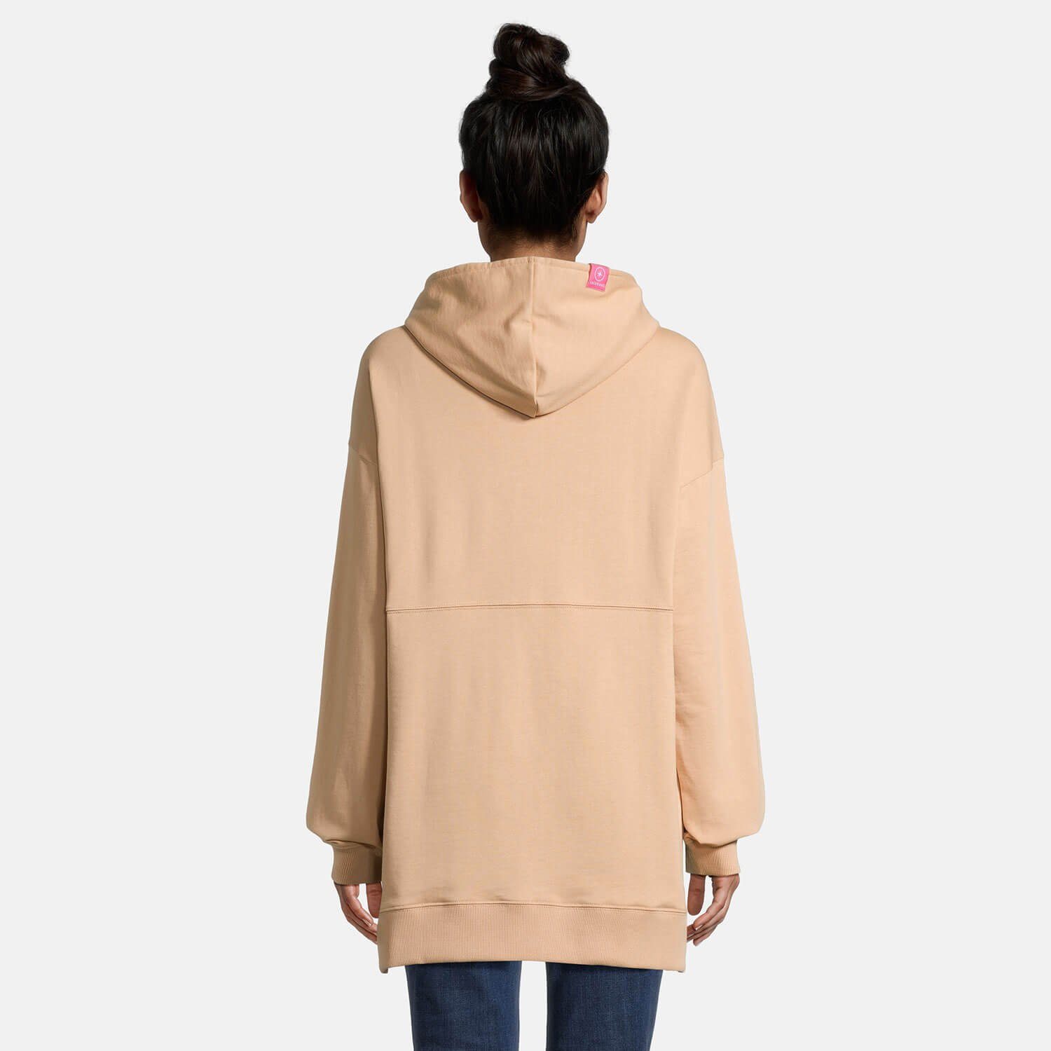 salzhaut Kapuzenpullover Möhl Damen Longhoodie Möhl mit Seitenschlitzen - Langer Kapuzenpulli