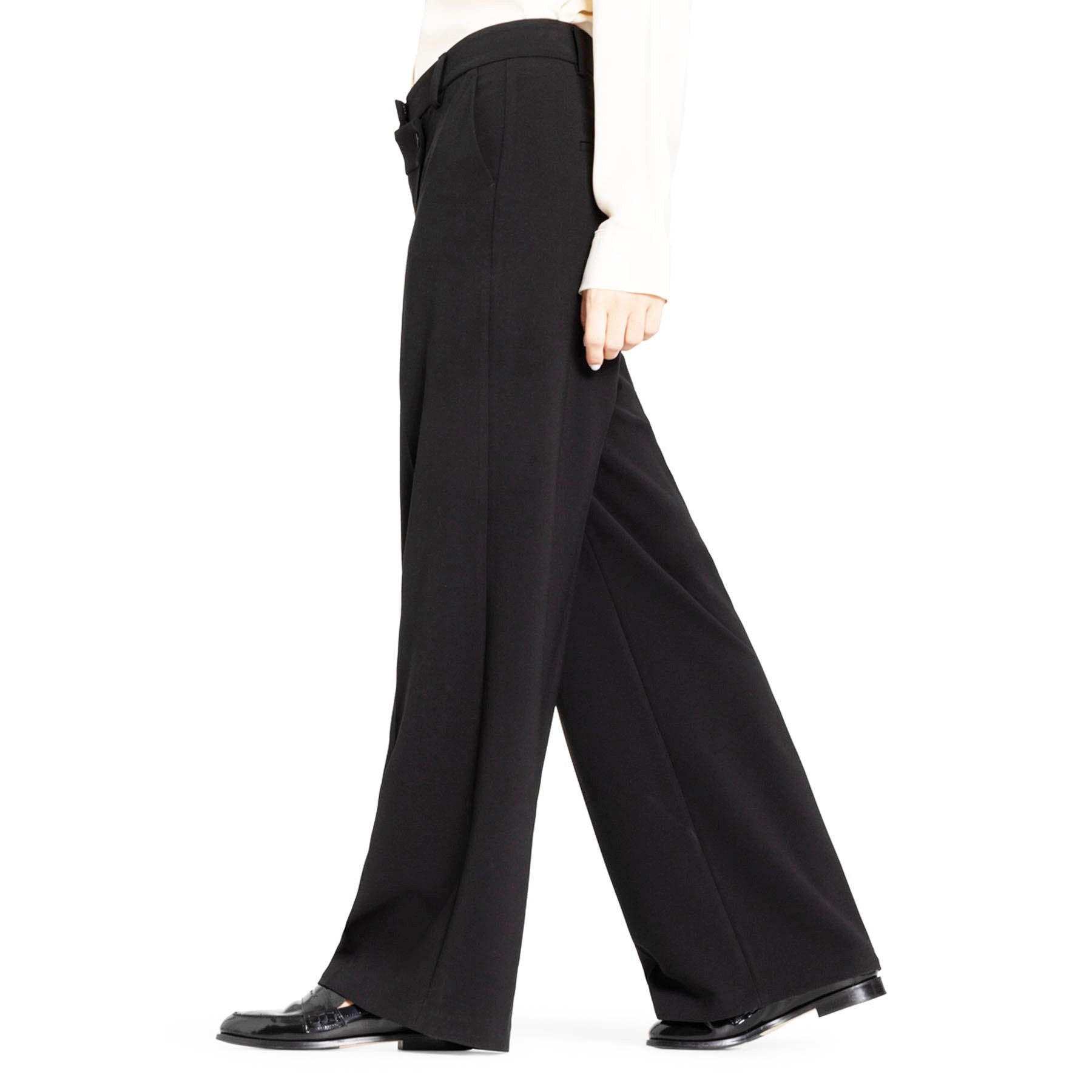 Cambio Stoffhose CAMBIO Hose ANAIS WRAP FRONT High Waist - Schwarz