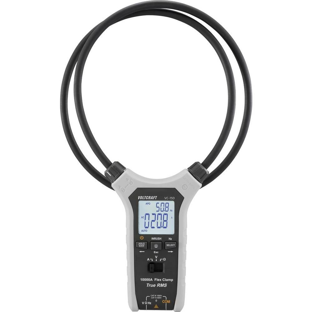 VOLTCRAFT Multimeter VC-15D Stromzangenadapter Messbereich A/AC (Bereich): 10000 A (max), flexibel