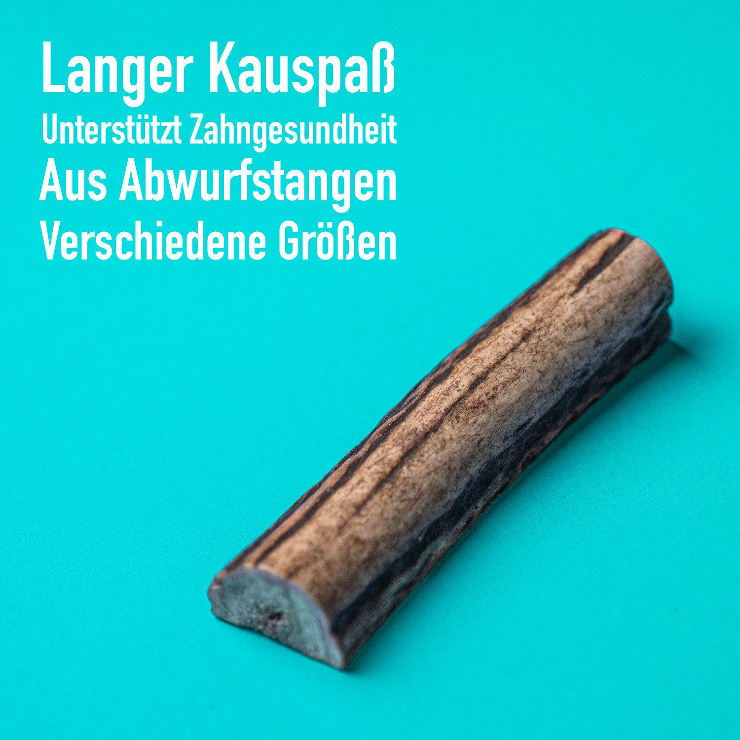 GreenHero Kauspielzeug Hirschgeweih Kausnack - 100% natürlich, Natürlich - Unterstützung von Kiefer & Zähnen