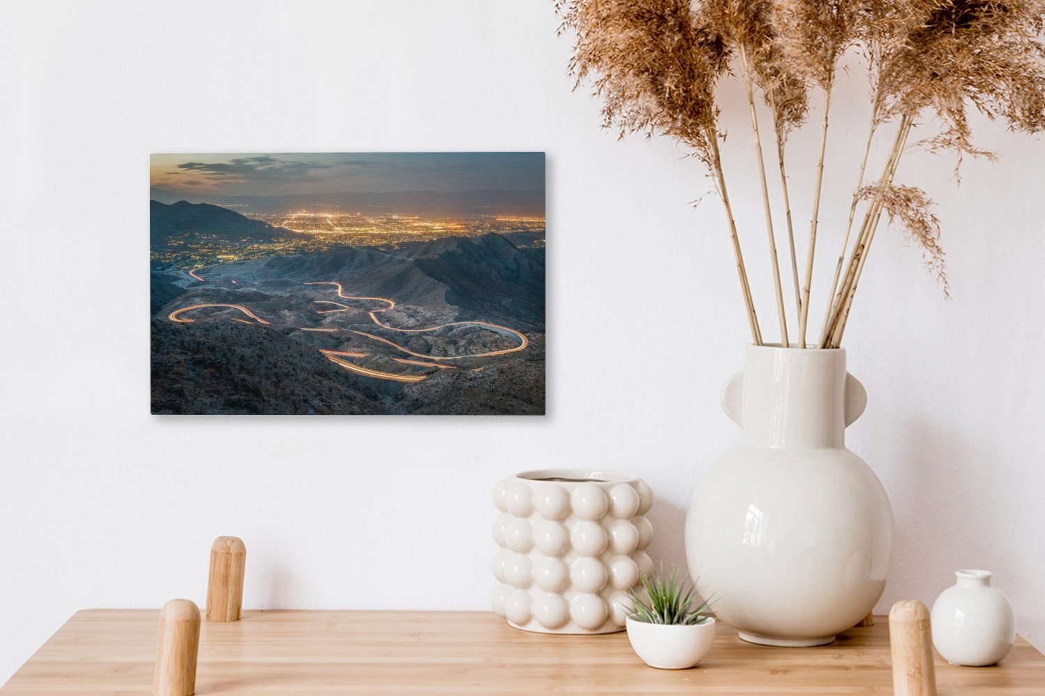 Valley in cm Leinwandbild Wanddeko, vom (1 St), Panoramafoto Coachella 30x20 Springs Wandbild OneMillionCanvasses® Palm Leinwandbilder, aufgenommen, Aufhängefertig,