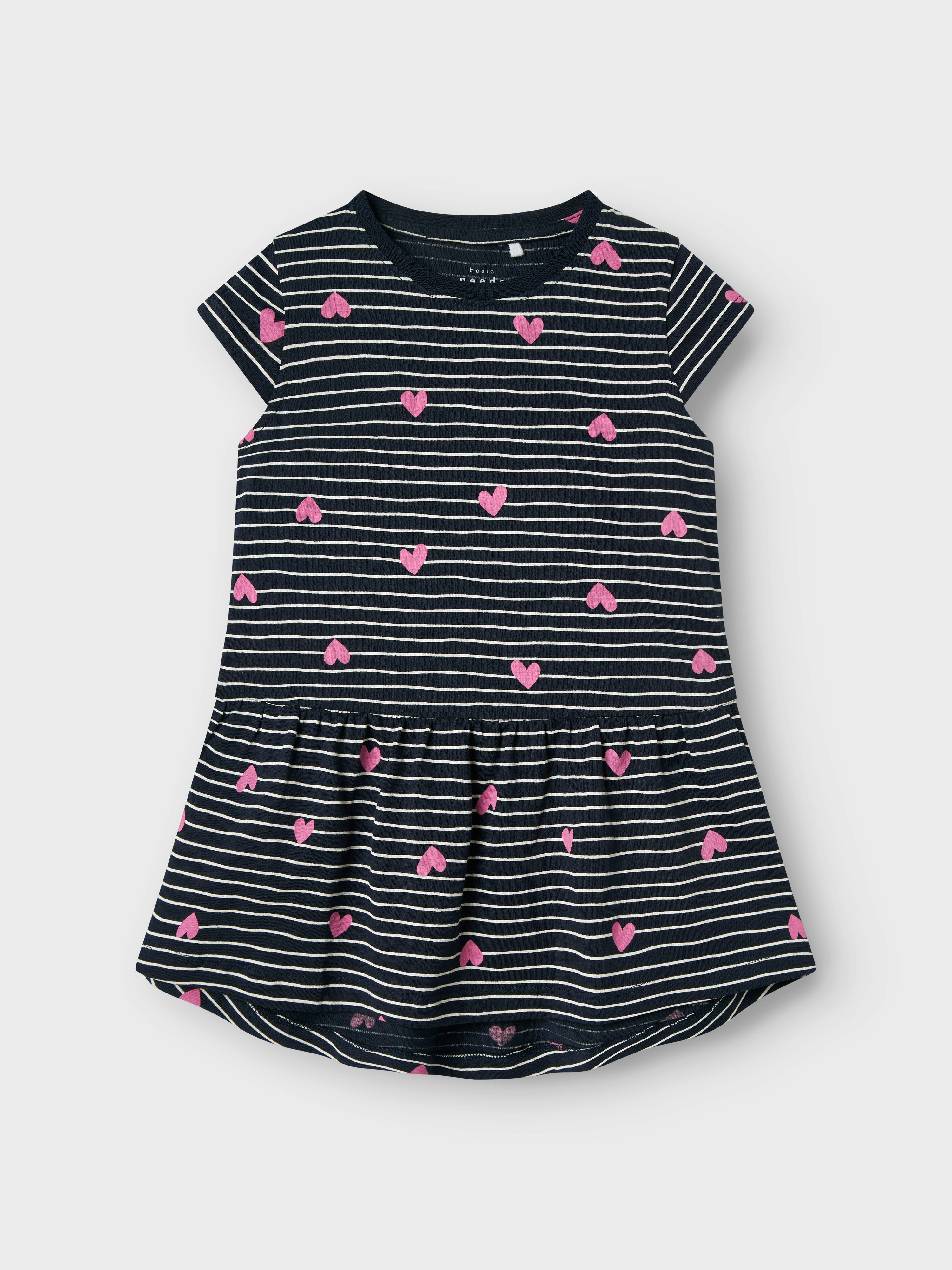 Name It Jerseykleid NMFVIGGA CAPSL DRESS F1 NOOS Baumwolle, sommerlicher Allover Druck