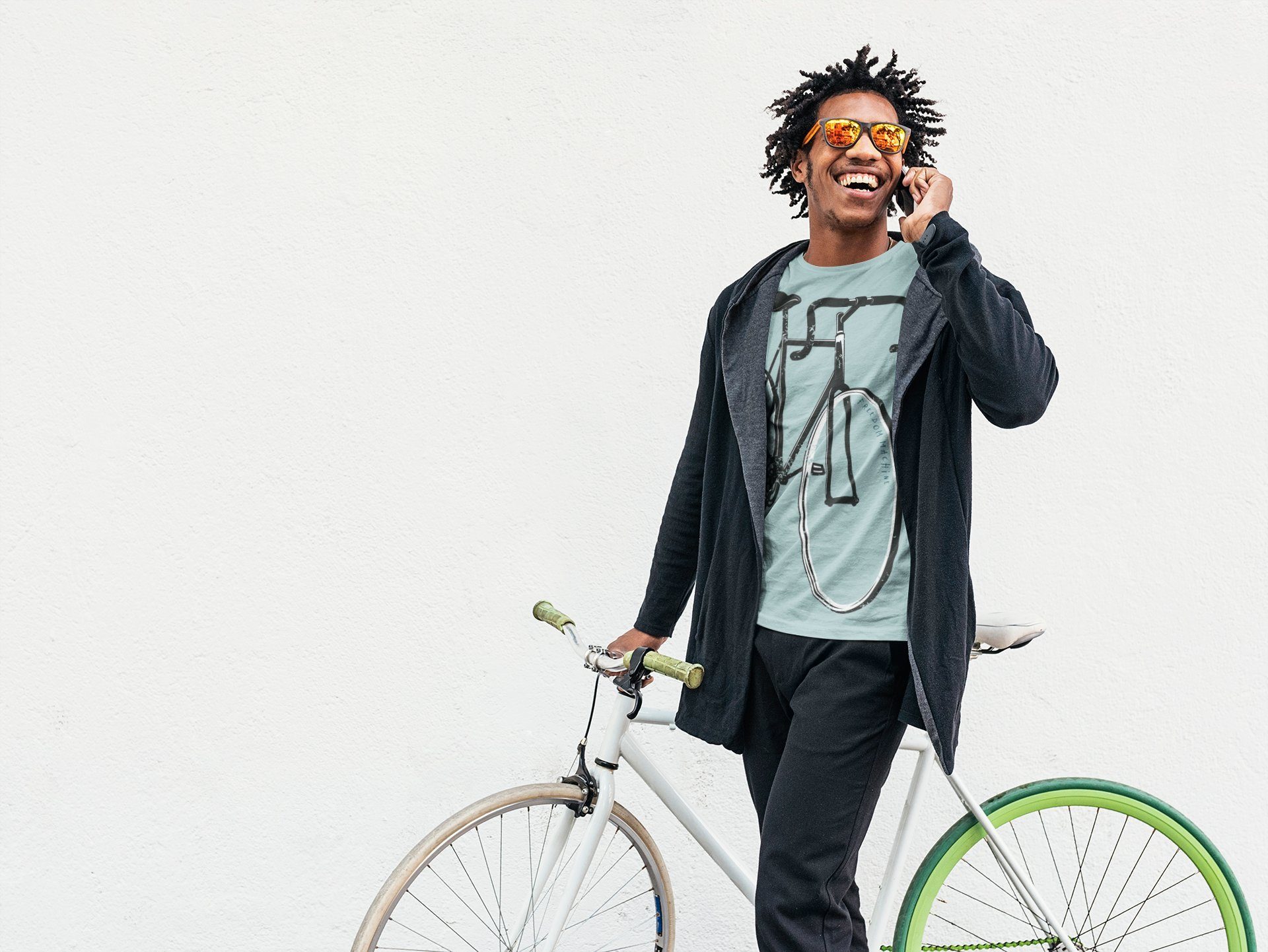 Baddery Print-Shirt Fahrrad T-Shirt: "Freedom Machine", günstig online kaufen