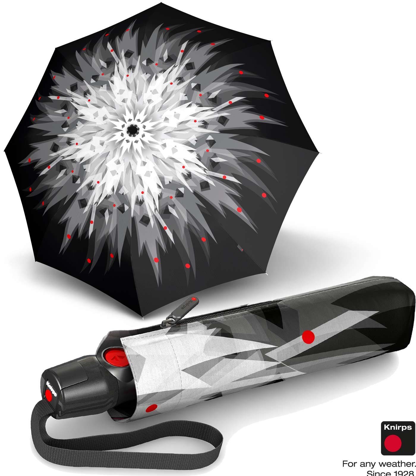 Knirps® Taschenregenschirm T.200 Duomatic Auf-Zu-Automatik - Sparkling Star, stabil und sturmfest