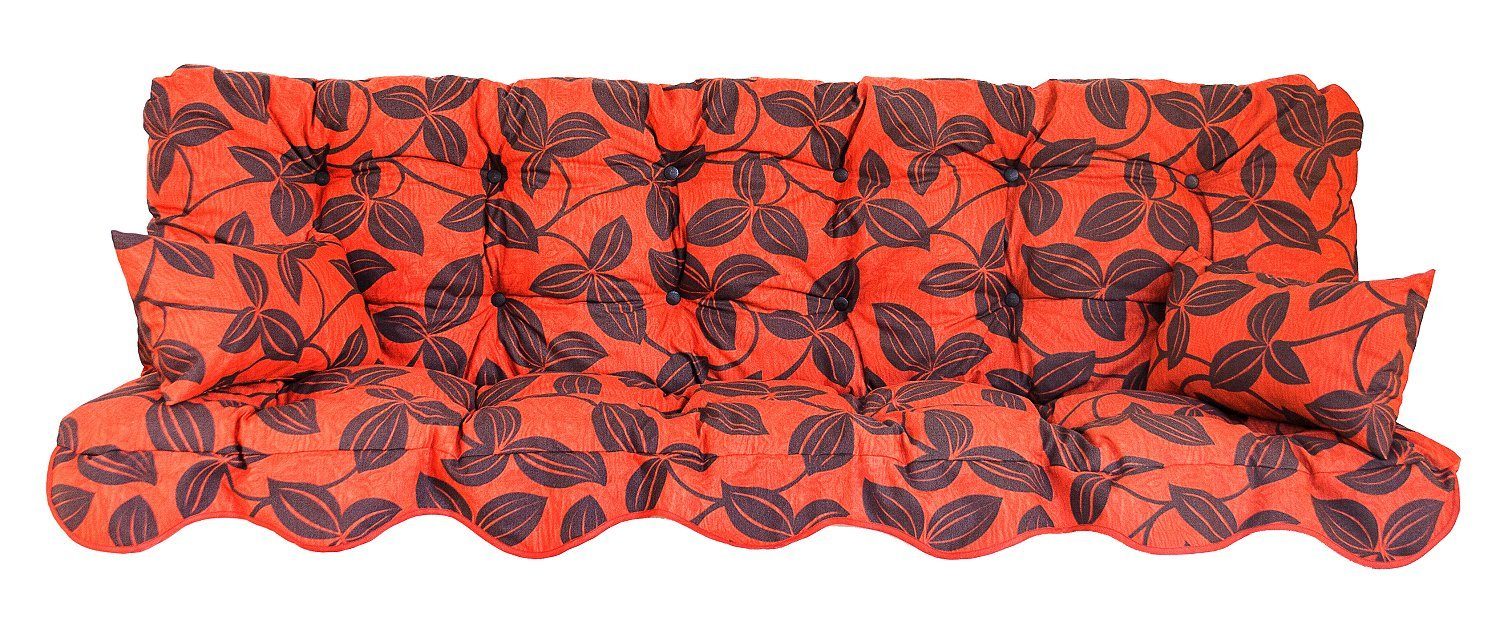 Kühnemuth Auflagekissen Auflagen Set für Hollywoodschaukeln Sitzkissen 180x50 cm Design 200