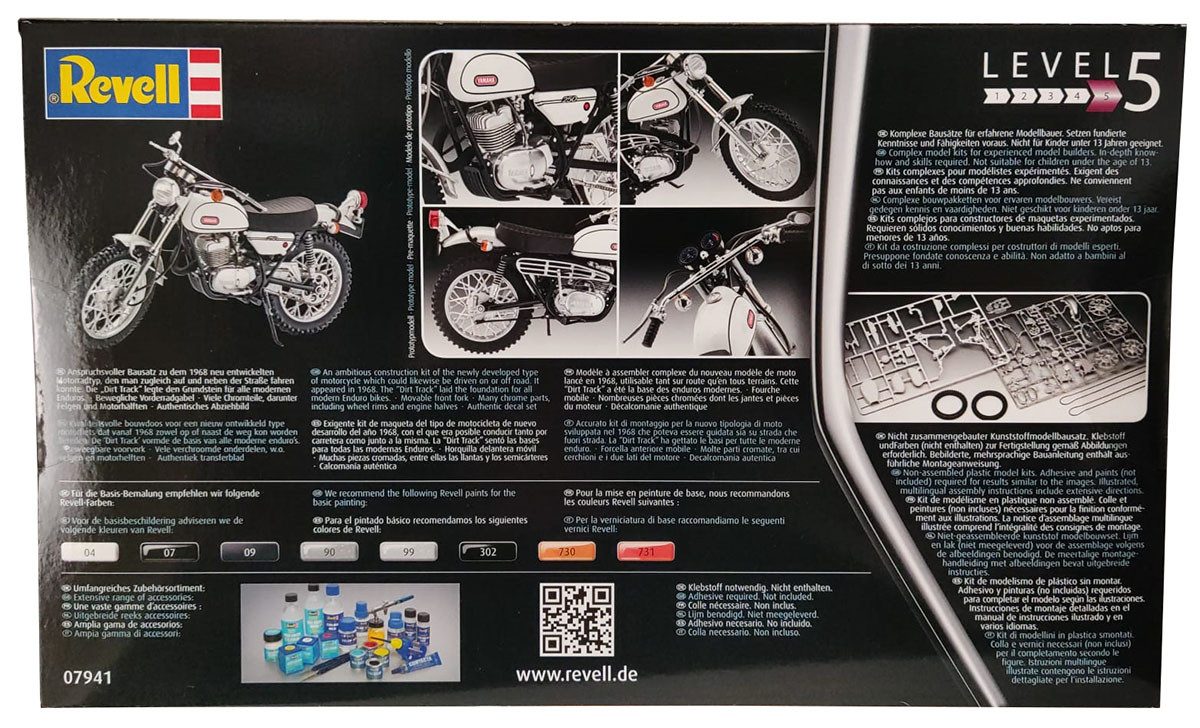 Revell® 3D-Puzzle Revell Yamaha 250 DT-1 Modellbausatz + Motörhead Tour Truck 3D Puzzle, 130 Puzzleteile