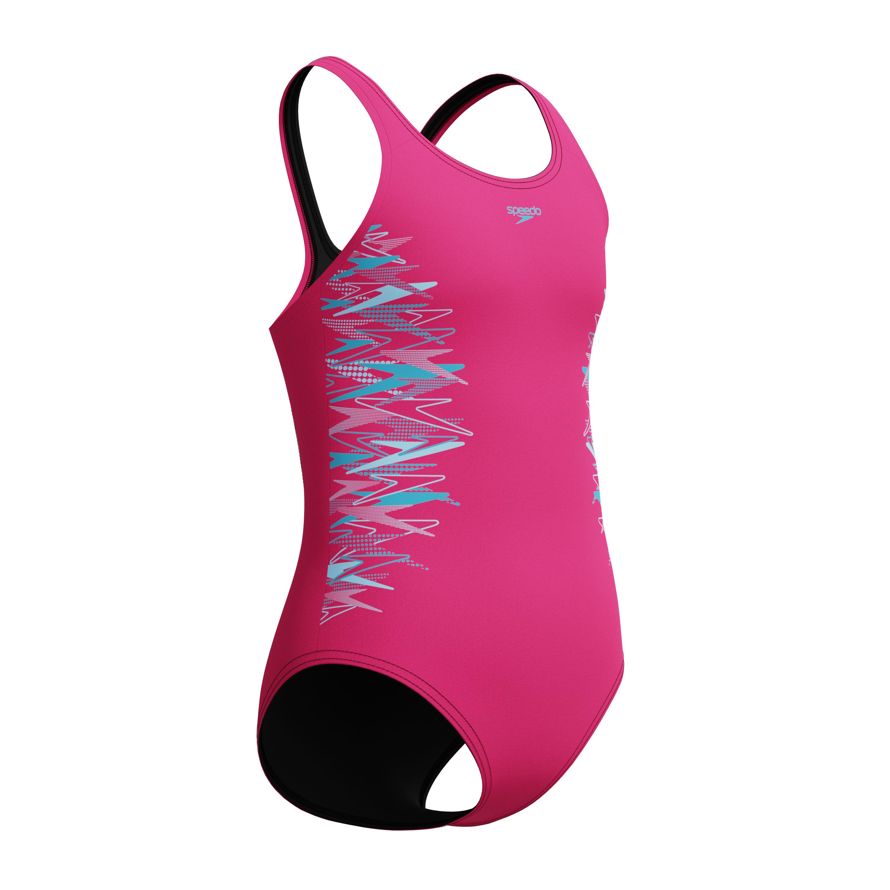 Speedo Badeanzug Placement Muscleback sportliche Ausrichtung, chlorbeständiges Material, schnell trocknend – Bild 4 von 5