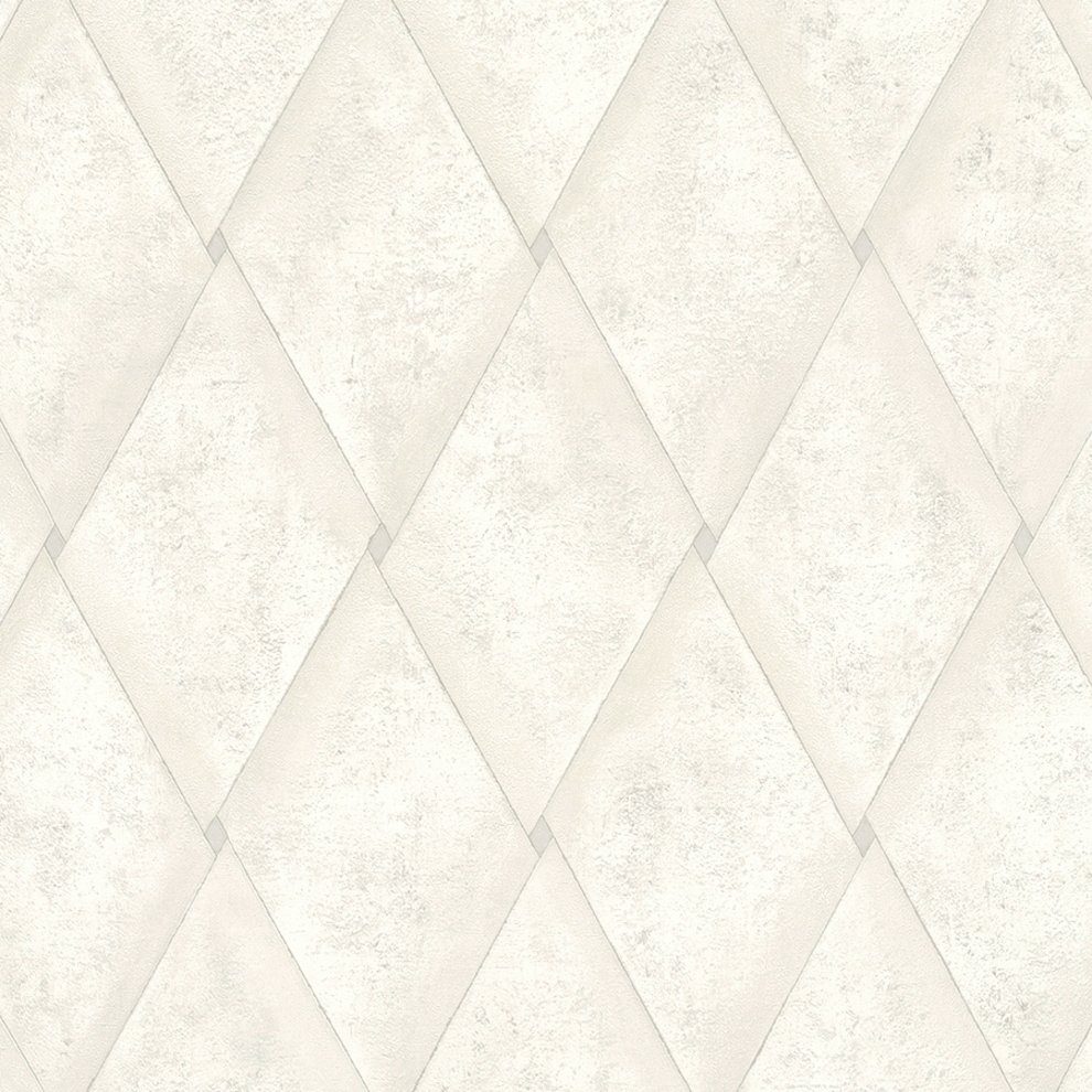 Marburg Vliestapete, uni, Raute, lichtbeständig und restlos abziehbar grau/beige