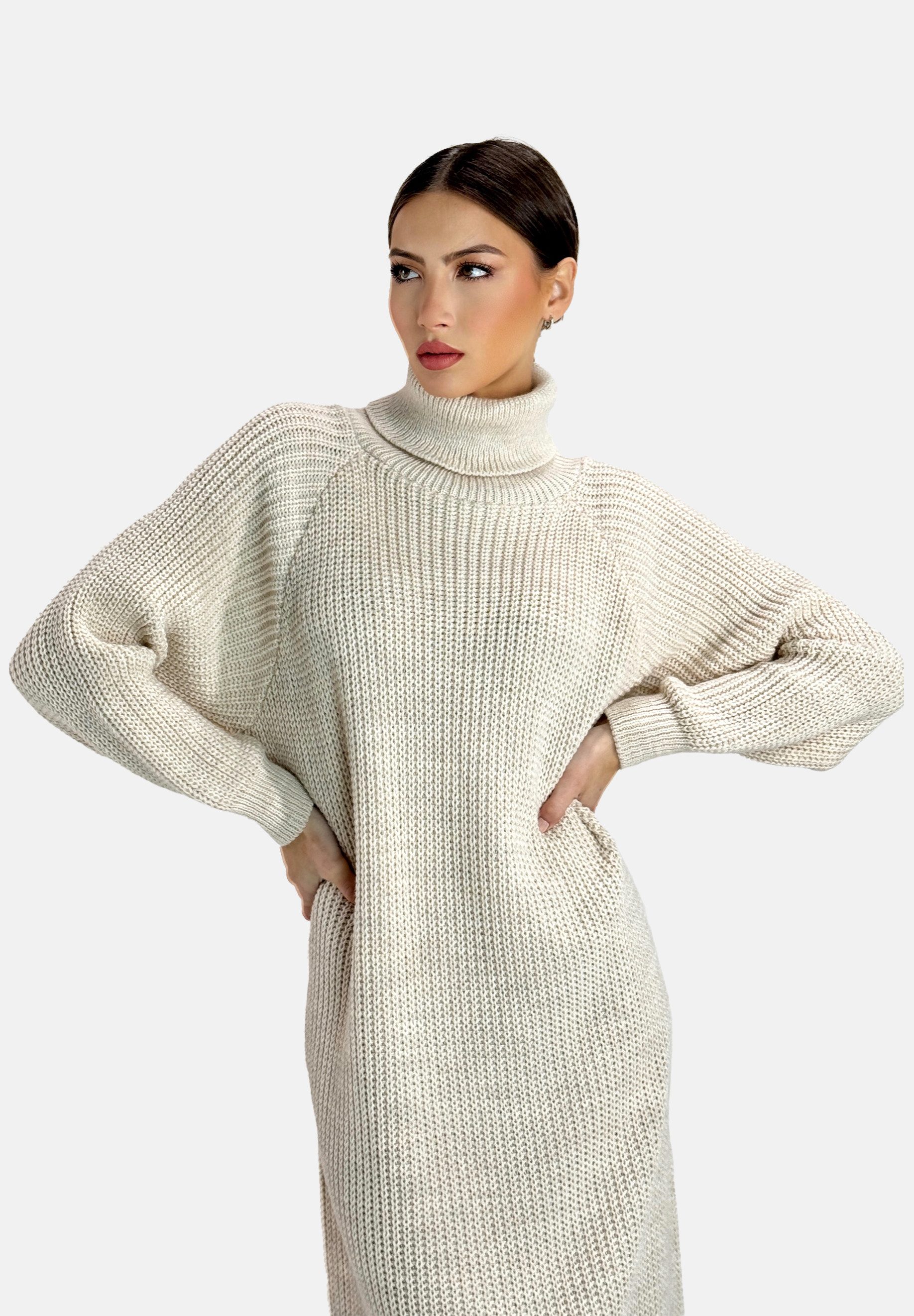 Elara Midikleid Elara Damen Strickkleid (1-tlg) günstig online kaufen
