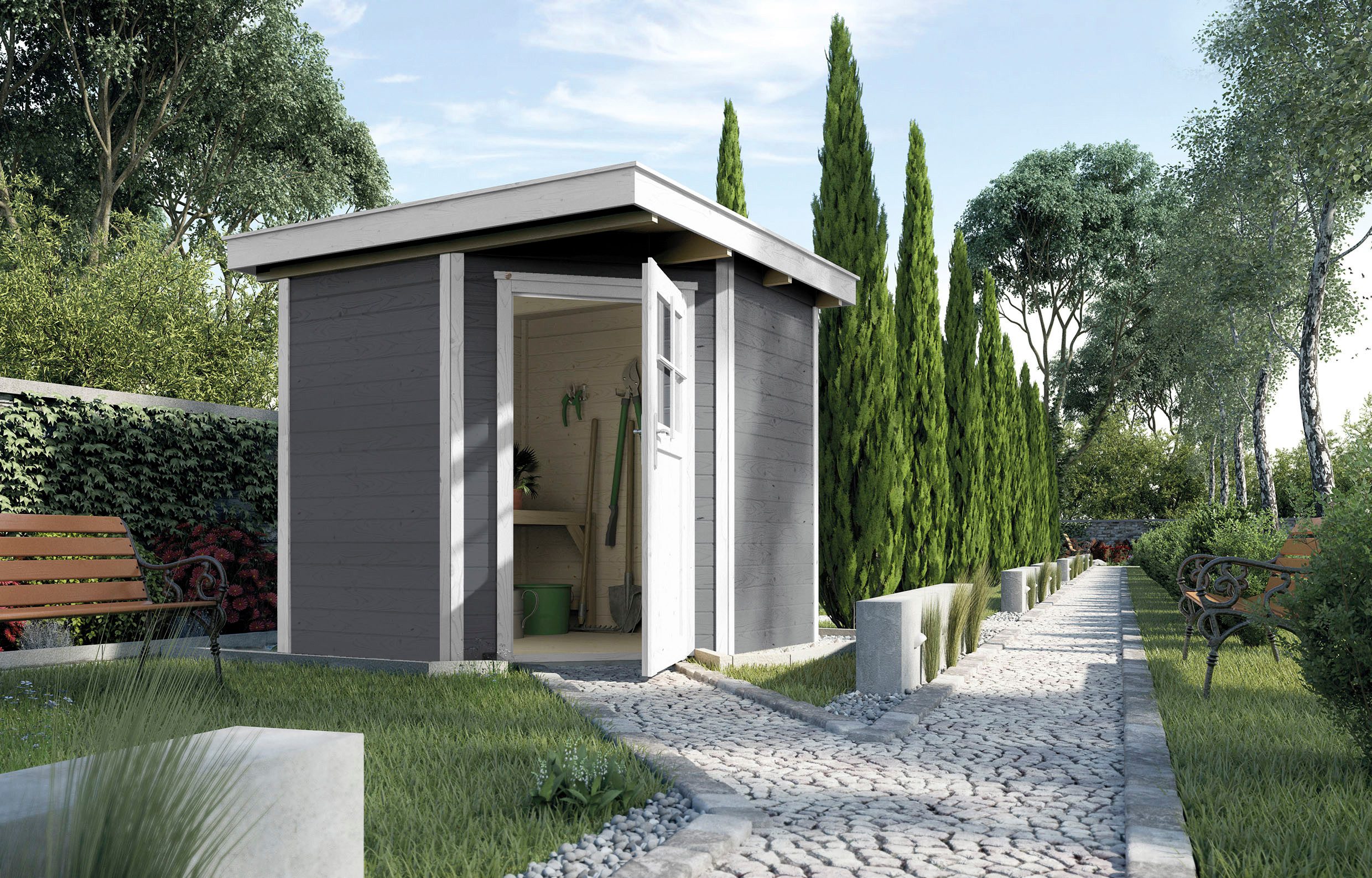 weka Gartenhaus 229 Gr.1, BxT: 244x244 cm