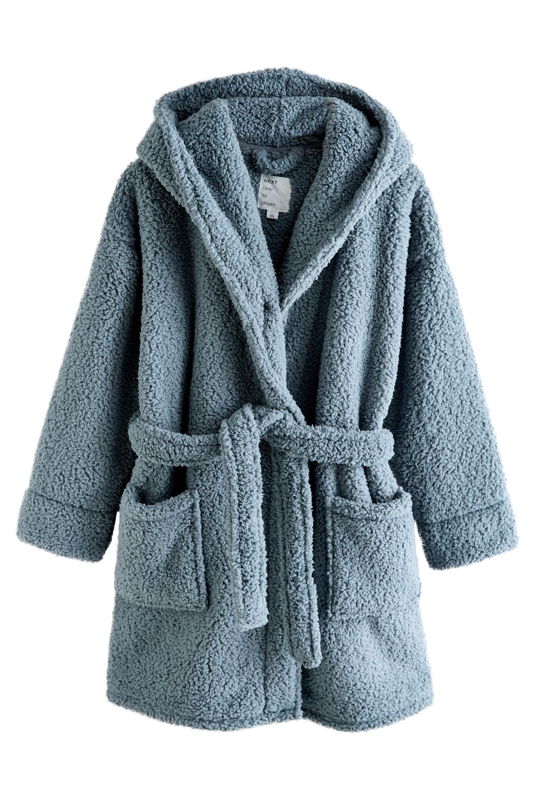 Next Damenbademantel Morgenmantel aus Plüsch, Polyester (recycelt) günstig online kaufen