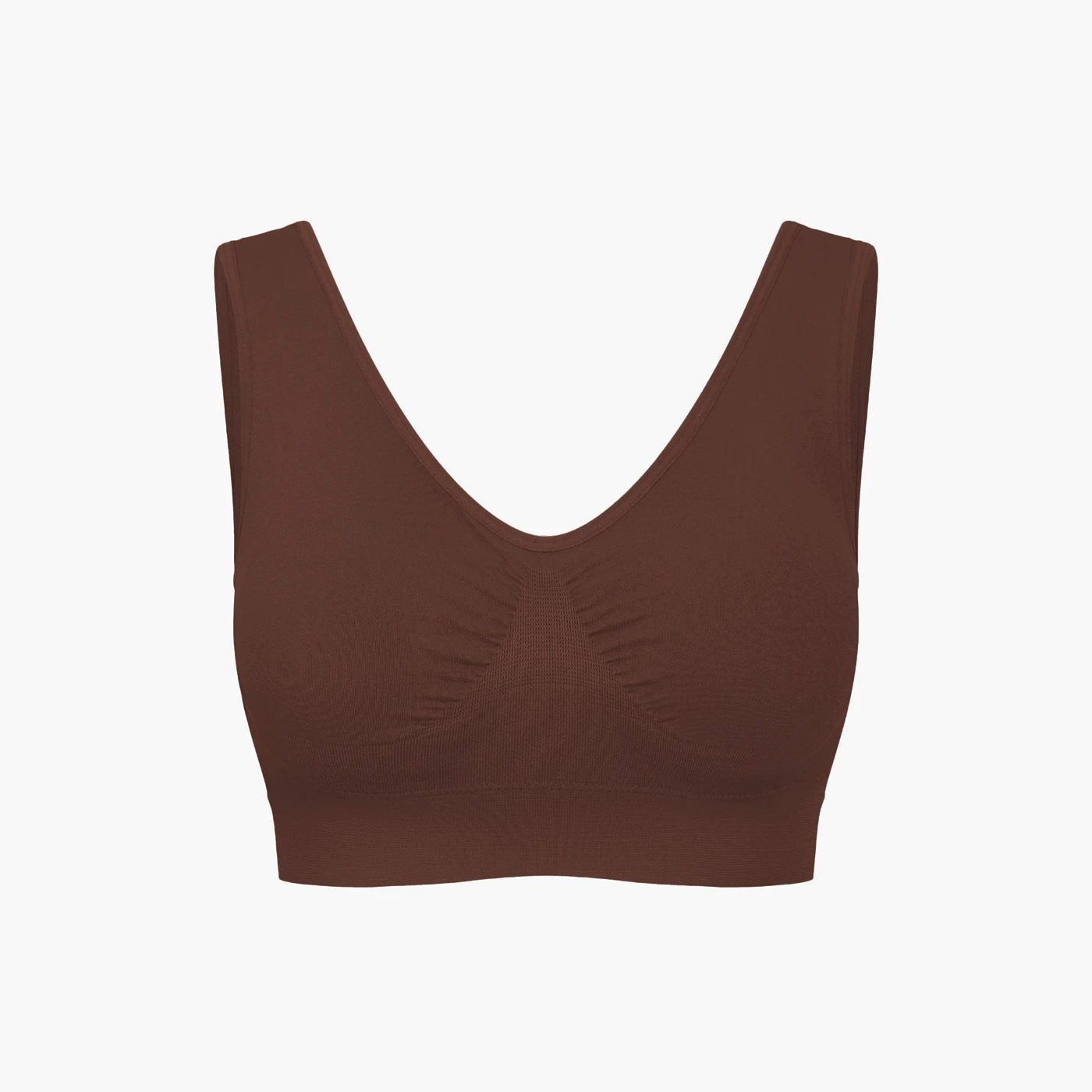 Bügelloser BH Comfy Bra-Braun-3XL